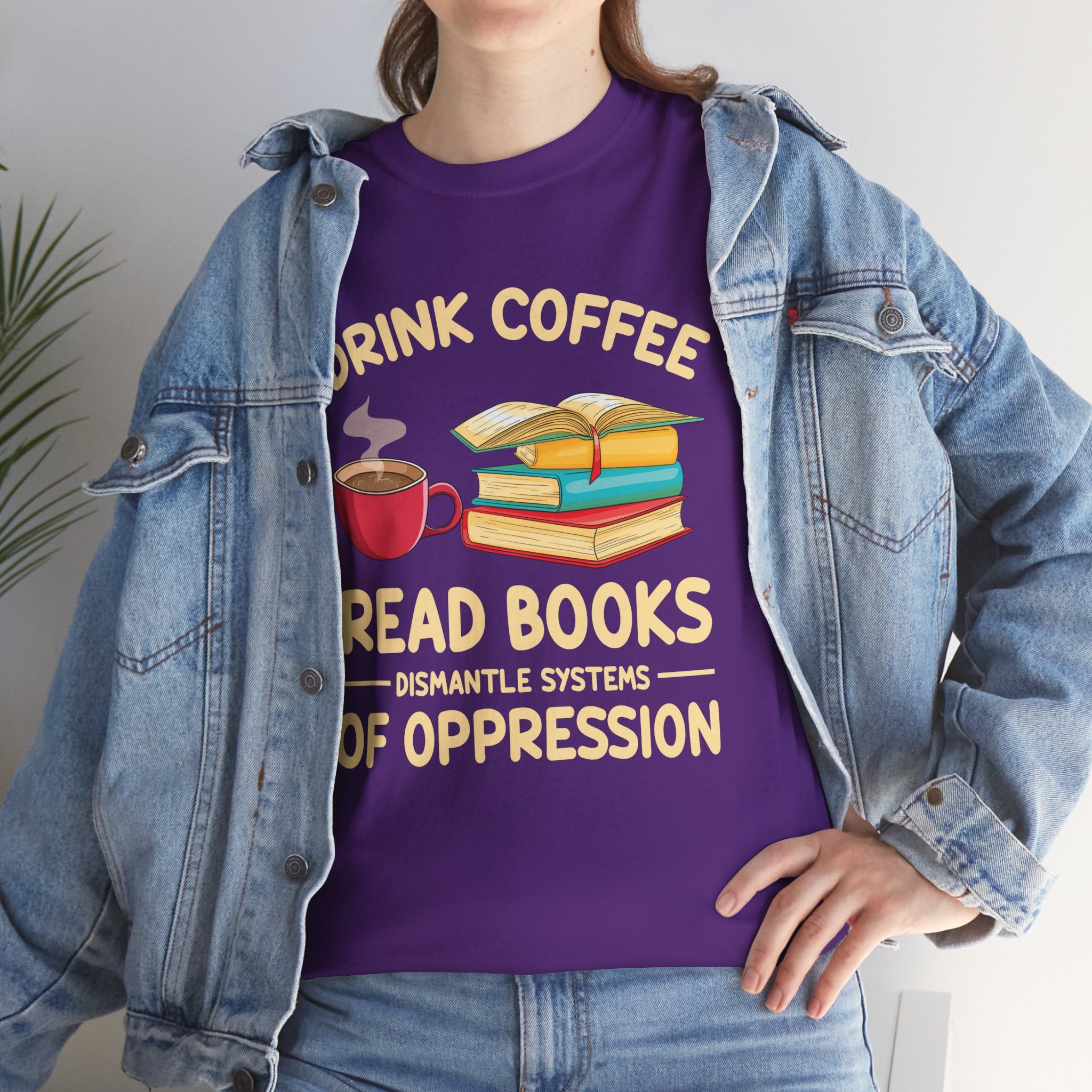 Book Lover T-Shirt — Drink Coffee, Read Books Tee