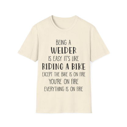 Funny Welder T-Shirt - Welding Humor Tee for Mechanics and Tradespeople