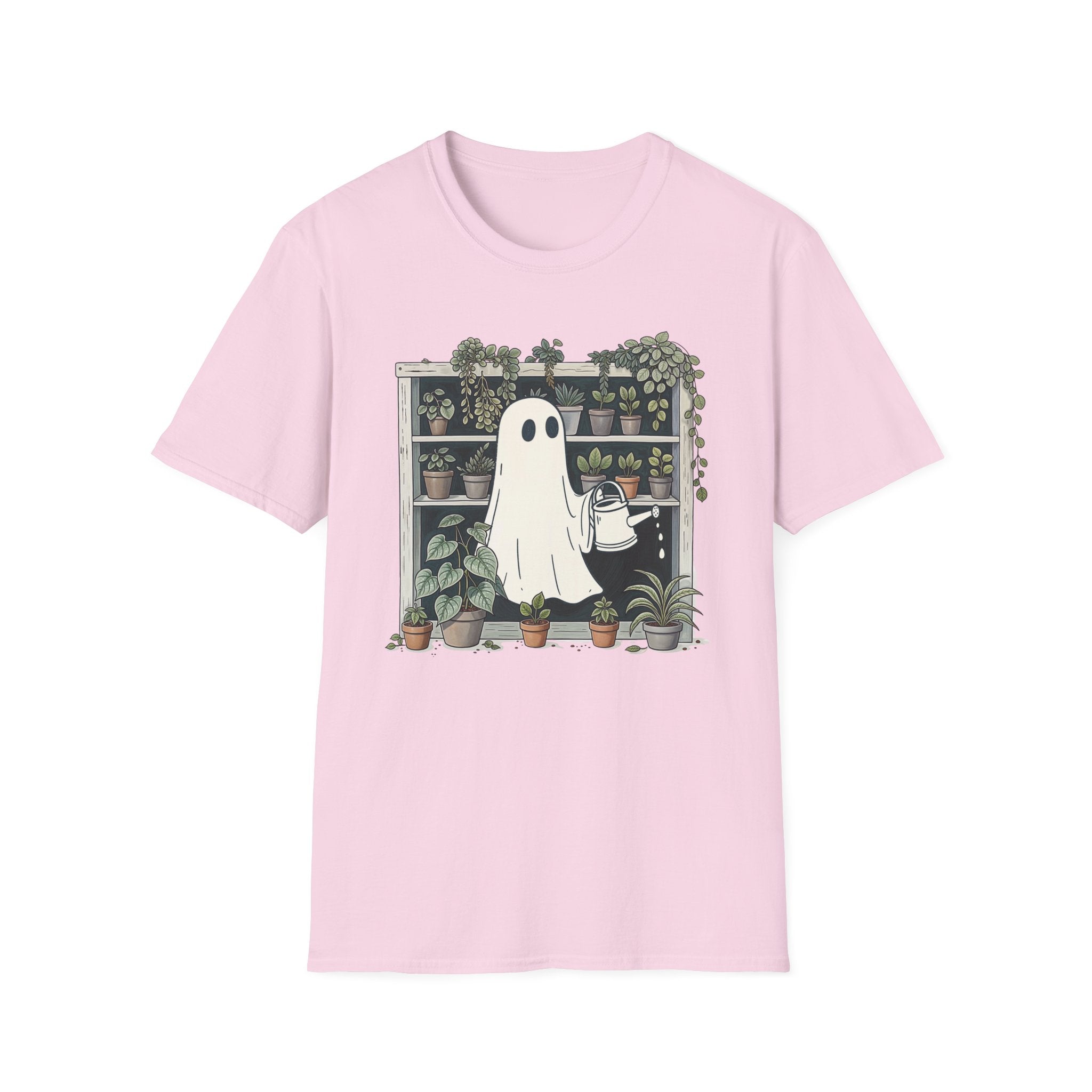 Ghost Plant Lover T-Shirt, Cute Tee, Gardening Ghost Shirt, Unisex Graphic Tee, Perfect for Plant Parents & Fall Occasion