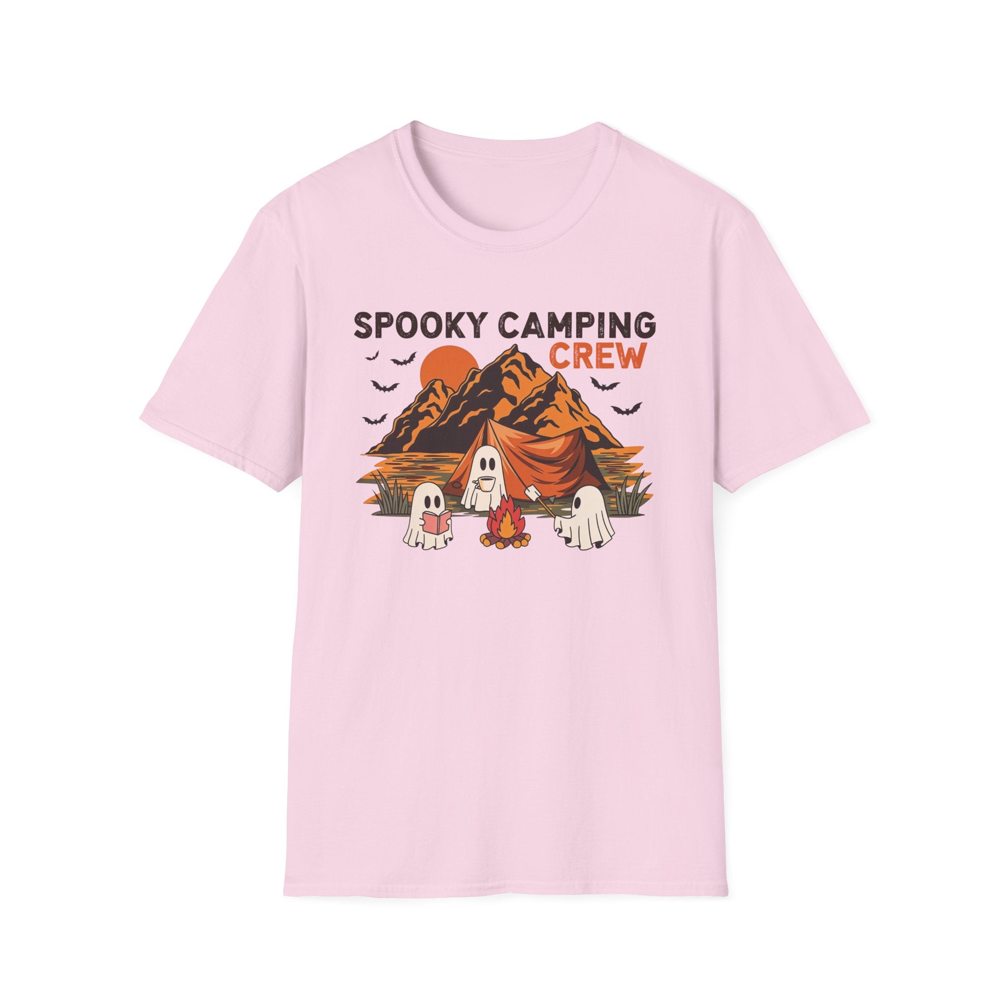 Spooky Camping Crew T-Shirt, Outdoor Adventure Tee, Fall Festival Apparel