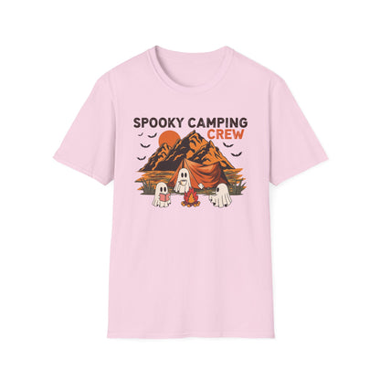 Spooky Camping Crew T-Shirt, Outdoor Adventure Tee, Fall Festival Apparel