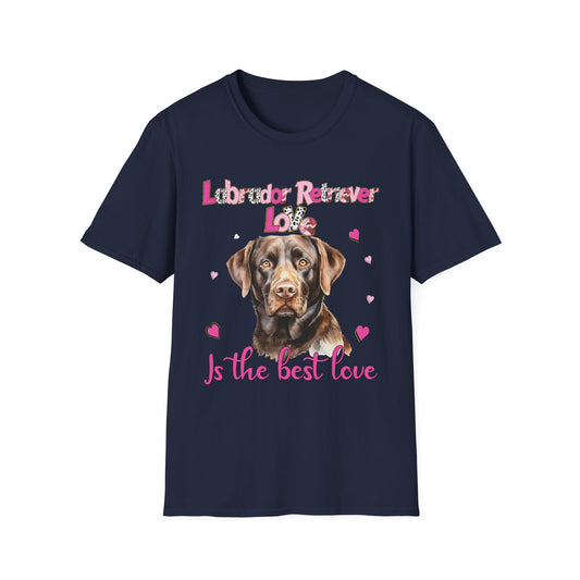Labrador Love Unisex T-Shirt, Pet Lover Gift, Dog Lover Tee, Cute Dog Merch, Animal Lover Apparel, Perfect for Dog Owners