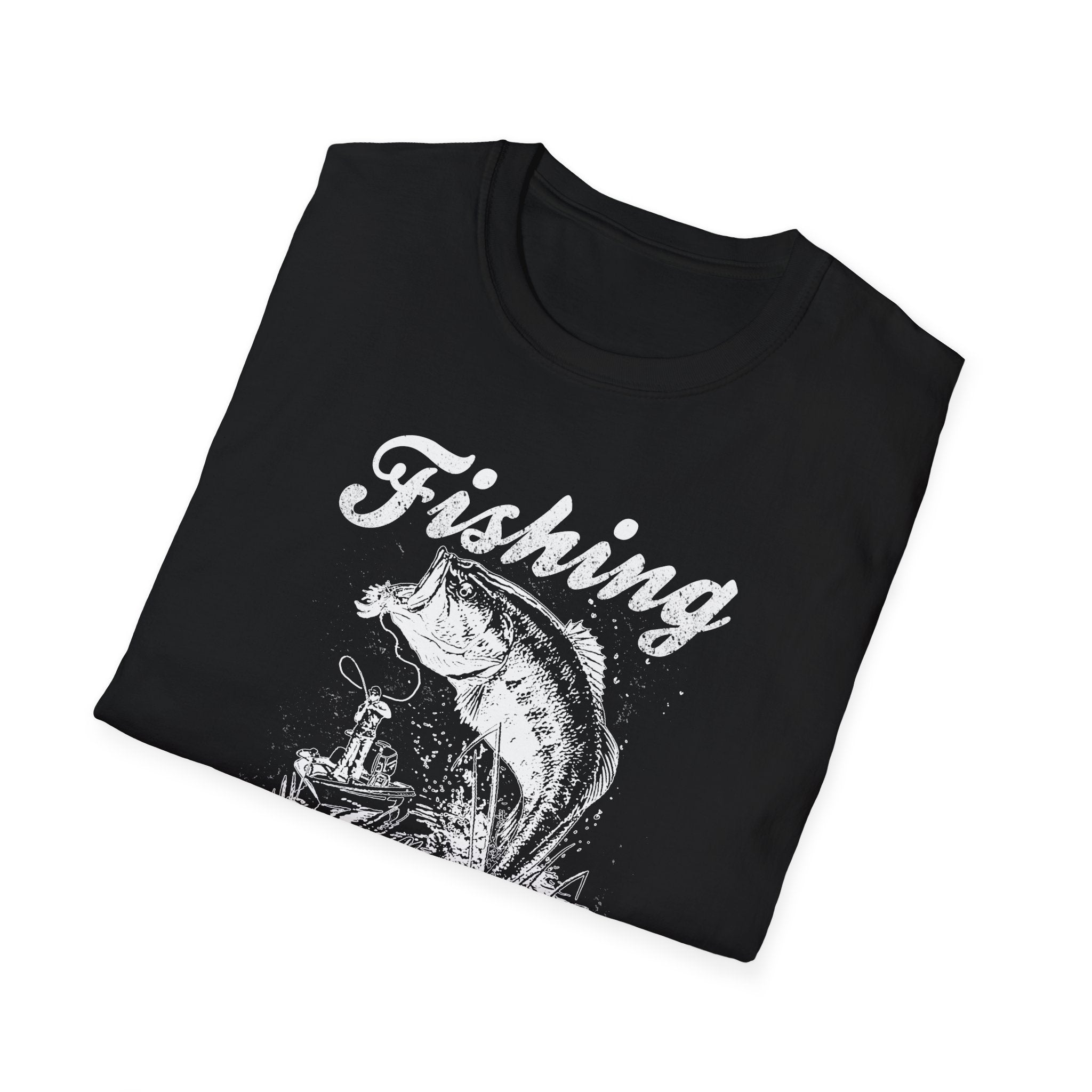 Fishing Is My Cardio Unisex Softstyle T-Shirt - Perfect for Anglers