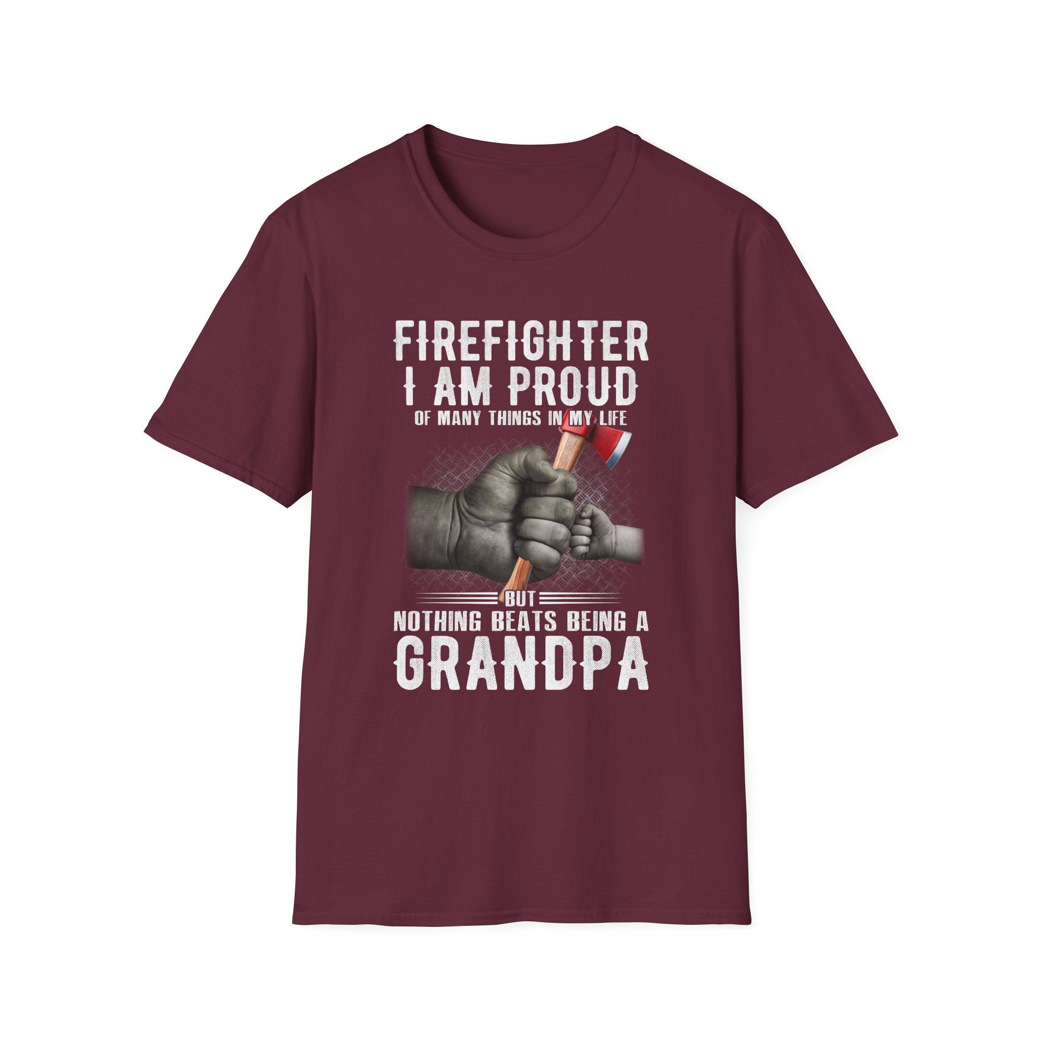 Proud Firefighter Grandpa T-Shirt | Perfect Gift for Grandpas | Casual Comfort,,,..