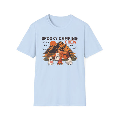 Spooky Camping Crew T-Shirt, Outdoor Adventure Tee, Fall Festival Apparel
