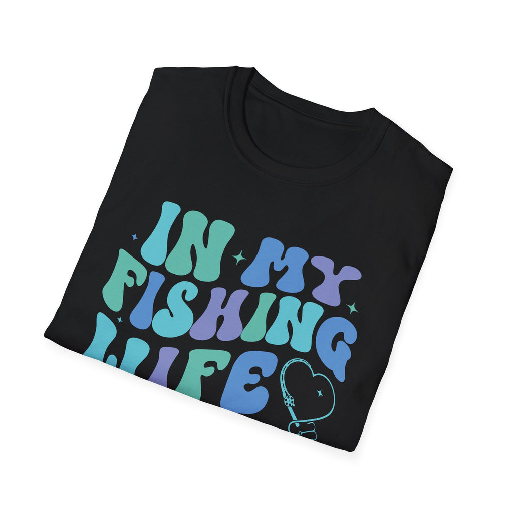 Fishing Wife Era Unisex Softstyle T-Shirt - Fun Graphic Tee for Fishing Lovers
