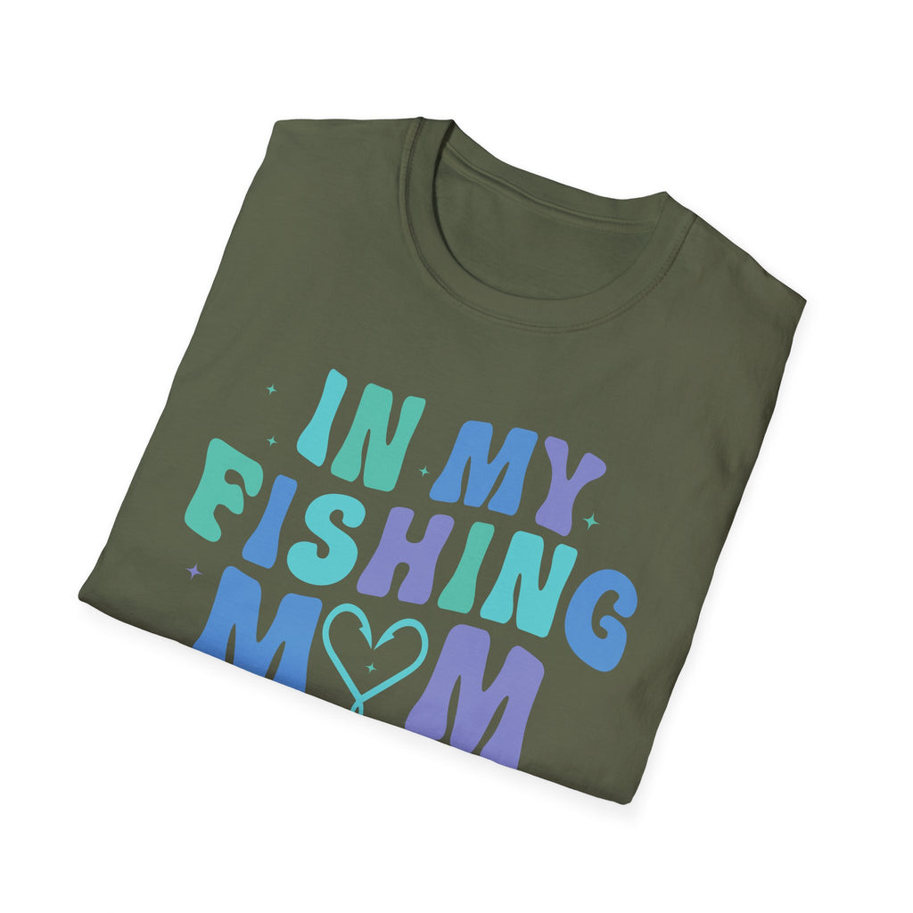 In My Fishing Mom Era Unisex Softstyle T-Shirt - Perfect for Fishing Enthusiasts