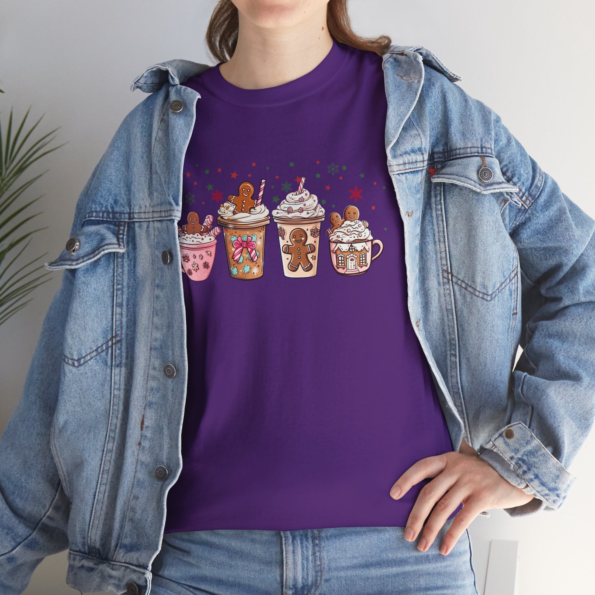 Hot Cocoa T-Shirt — Cute Holiday Mug & Gingerbread Latte Design