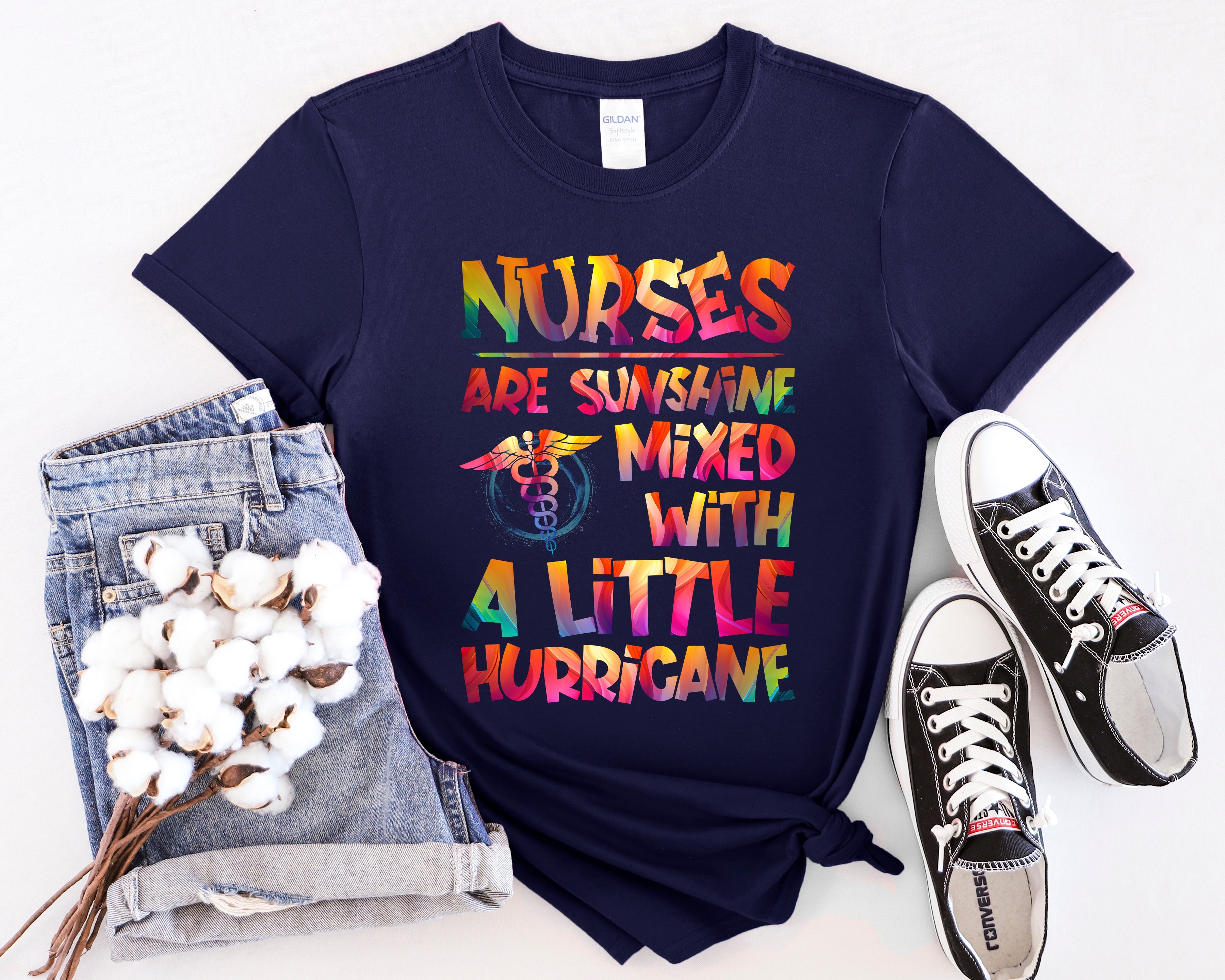 Nursing Sunshine Unisex T-Shirt - Colorful Nurse Appreciation Tee