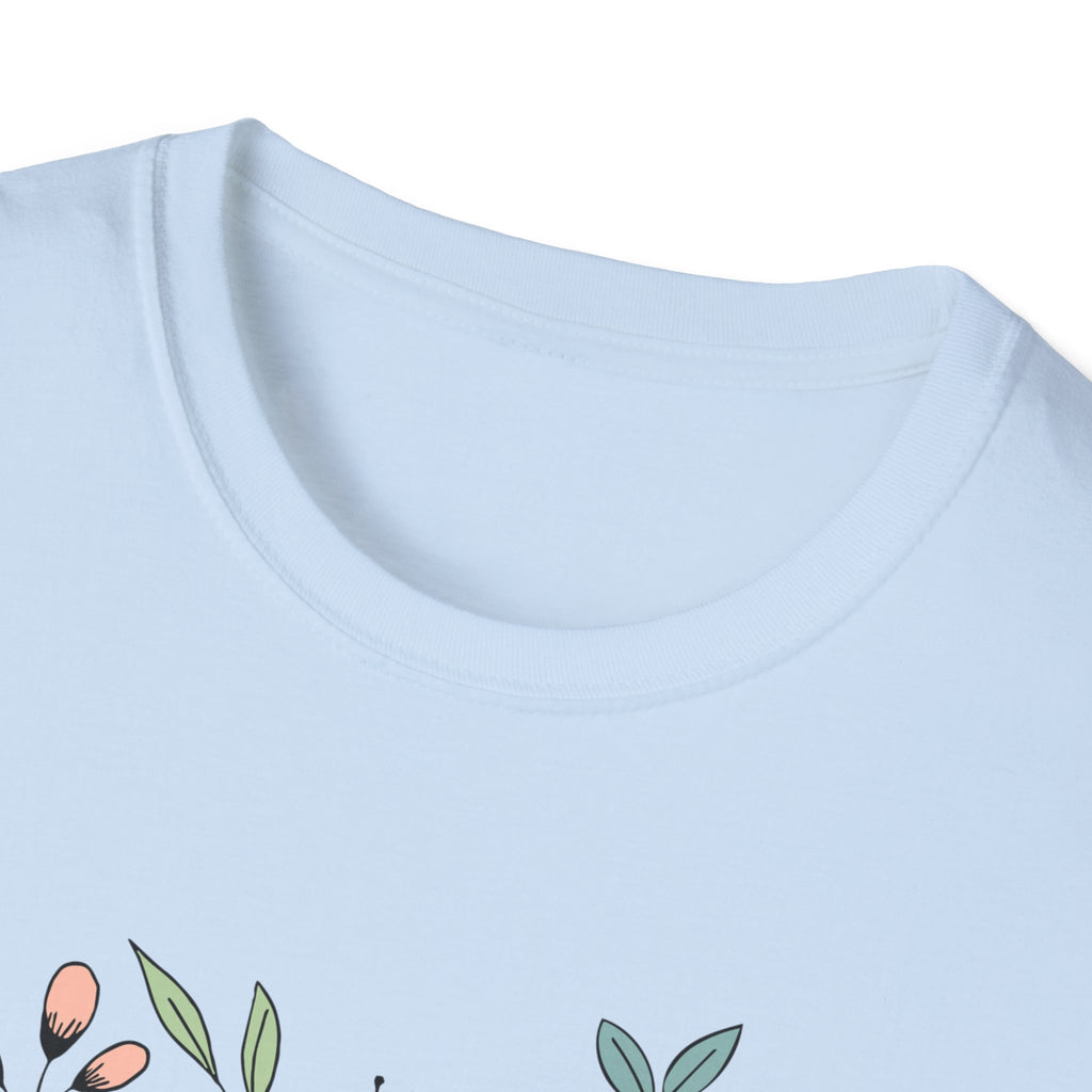 Floral Grandma T-Shirt - My Favorite People Call Me - Unisex Softstyle Tee