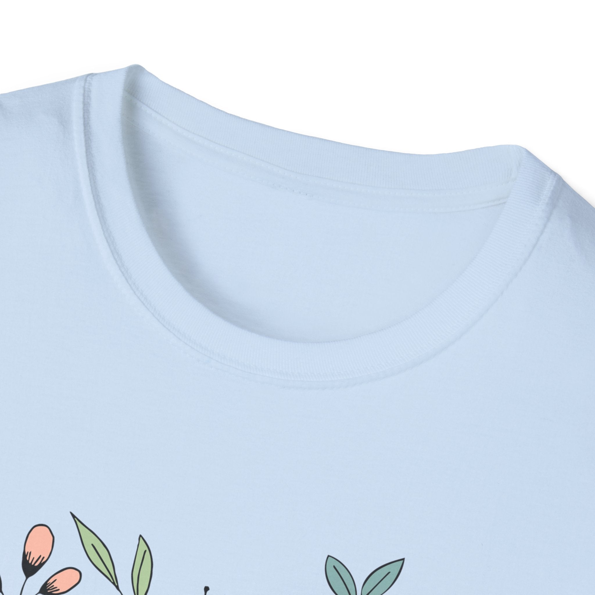 Floral Grandma T-Shirt - My Favorite People Call Me - Unisex Softstyle Tee