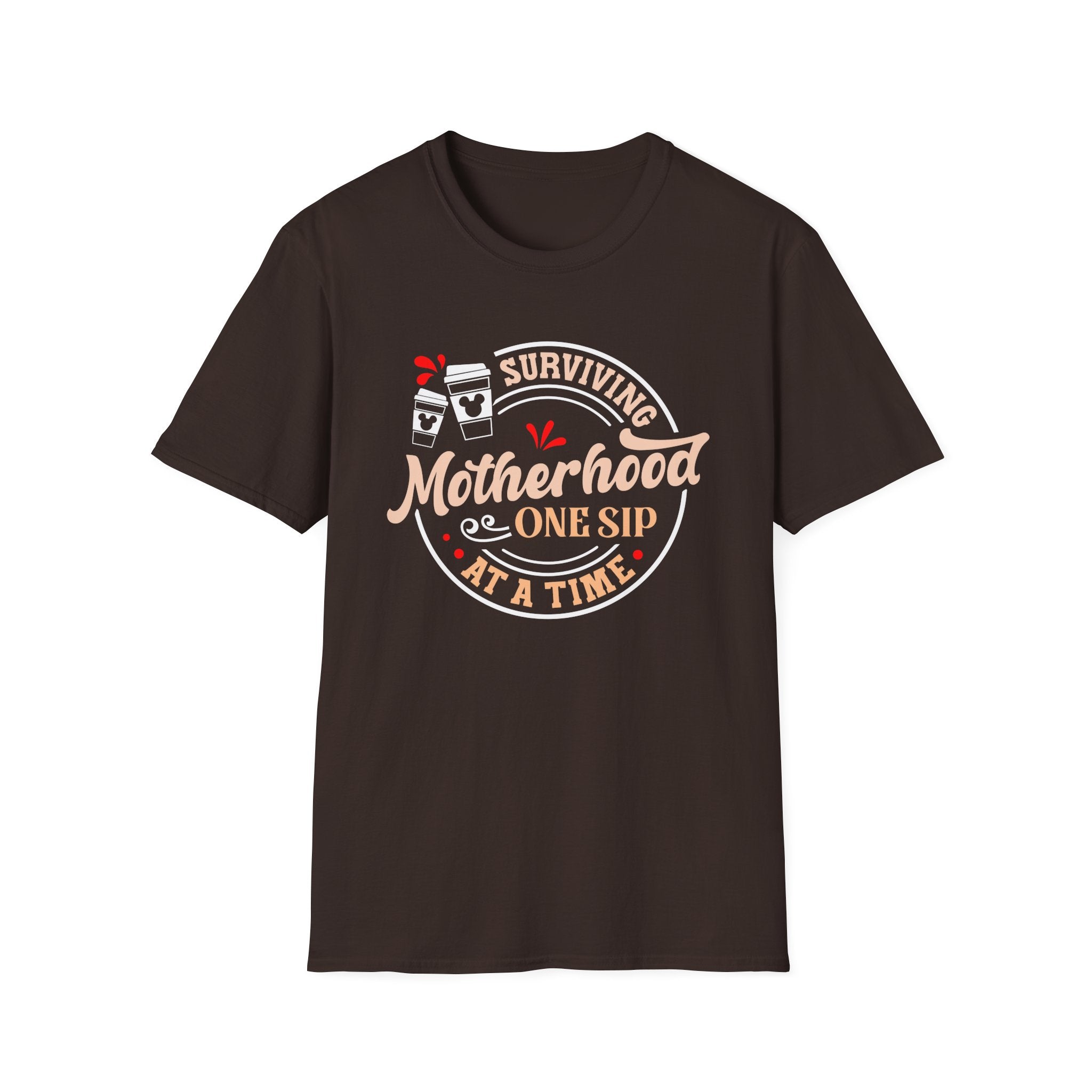 Surviving Motherhood One Sip at a Time Coffee T-Shirt