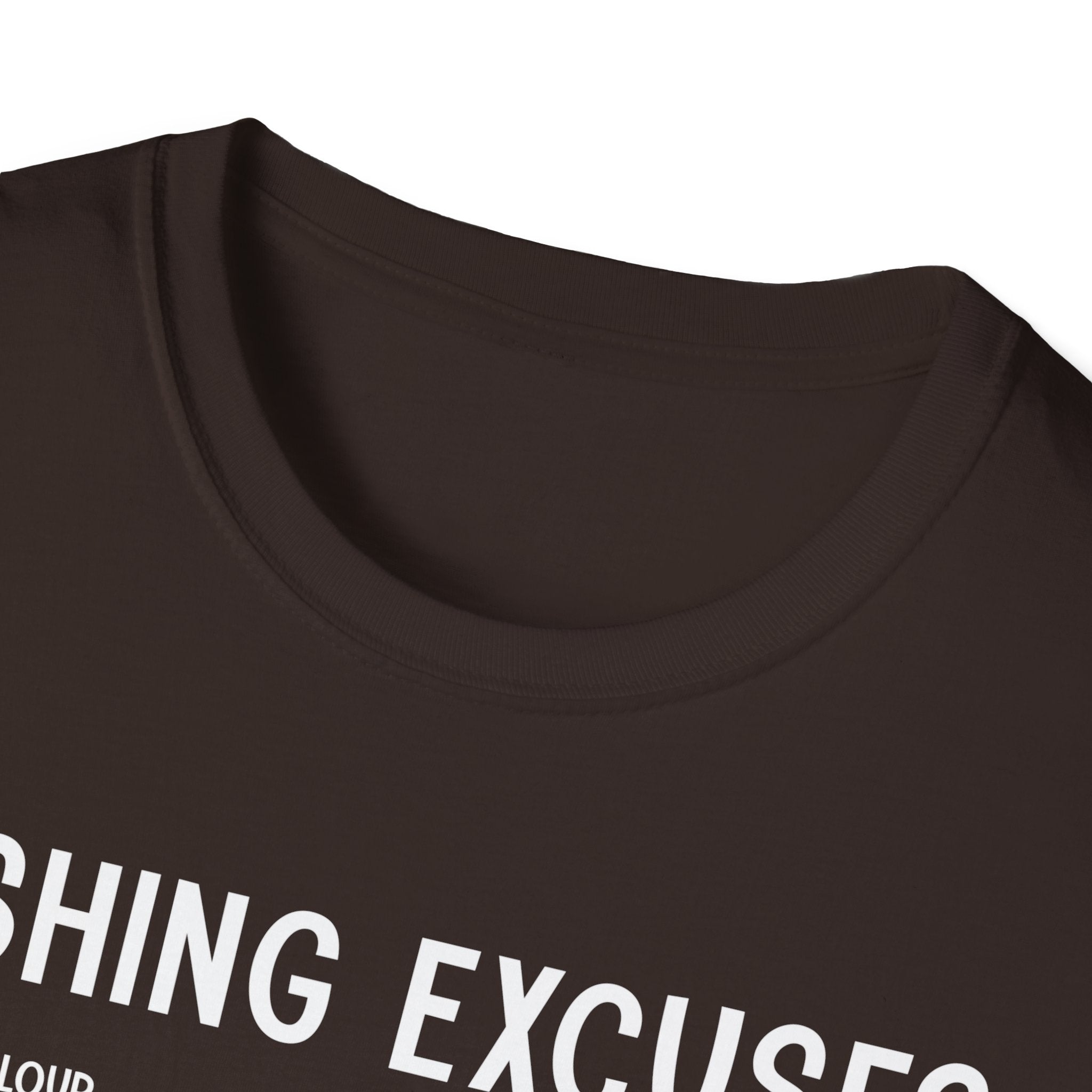 Fishing Excuses Unisex Softstyle T-Shirt | Funny Fishing Humor Tee | Gift for Anglers