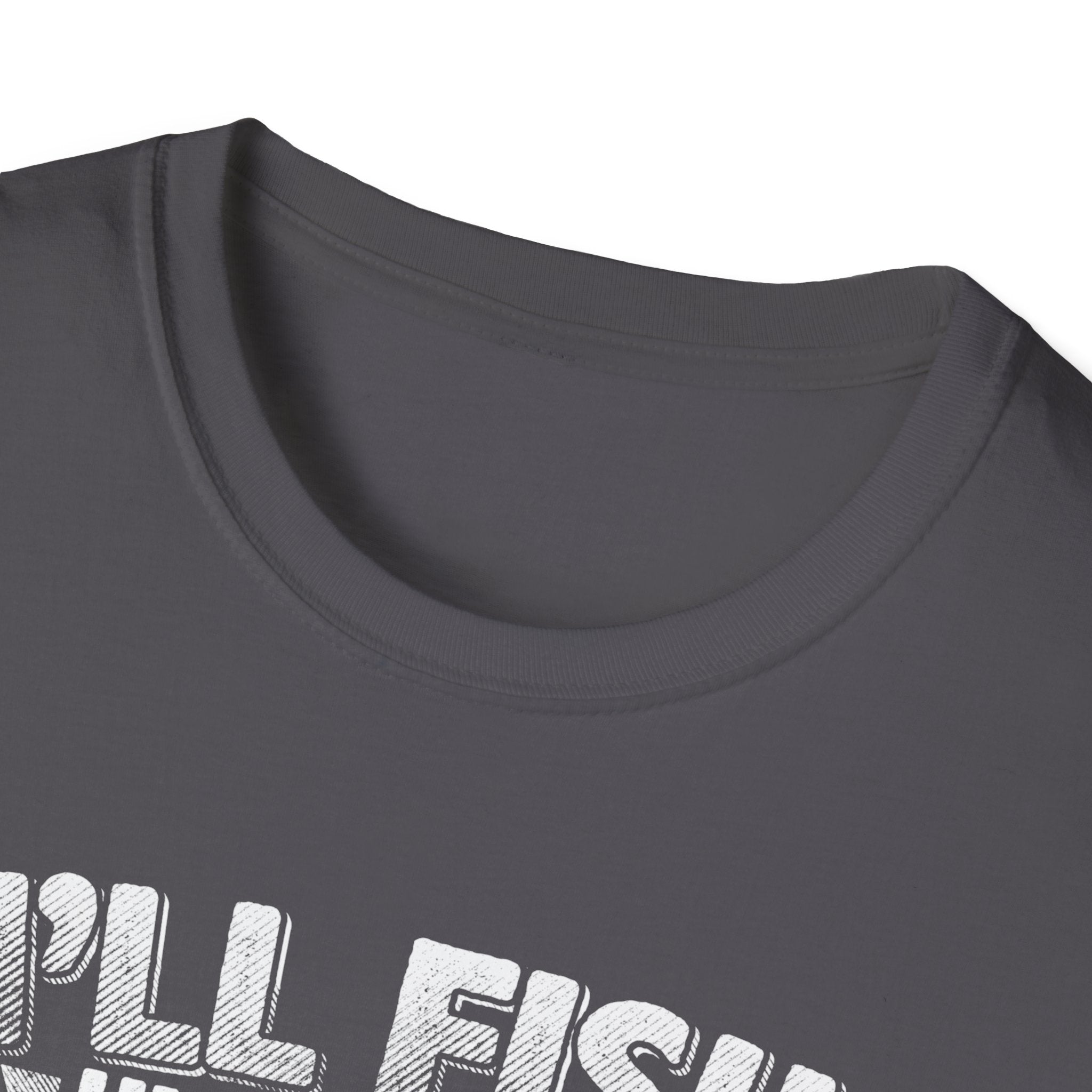 Unisex Fishing Humor T-Shirt - "I'll Fish Until Hell Freezes Over"