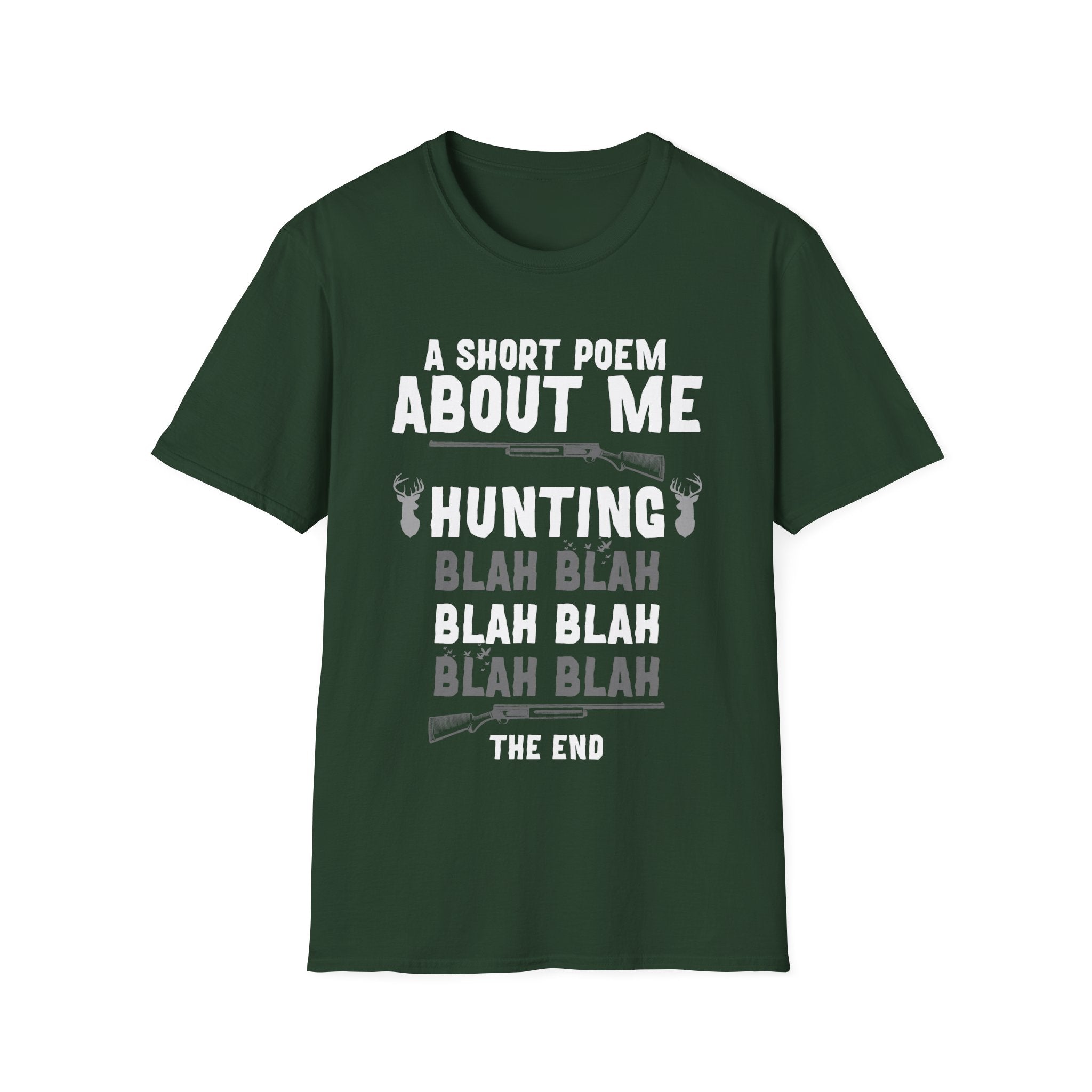 Funny Hunting T-Shirt - "Blah Blah" Design for Outdoor Enthusiasts