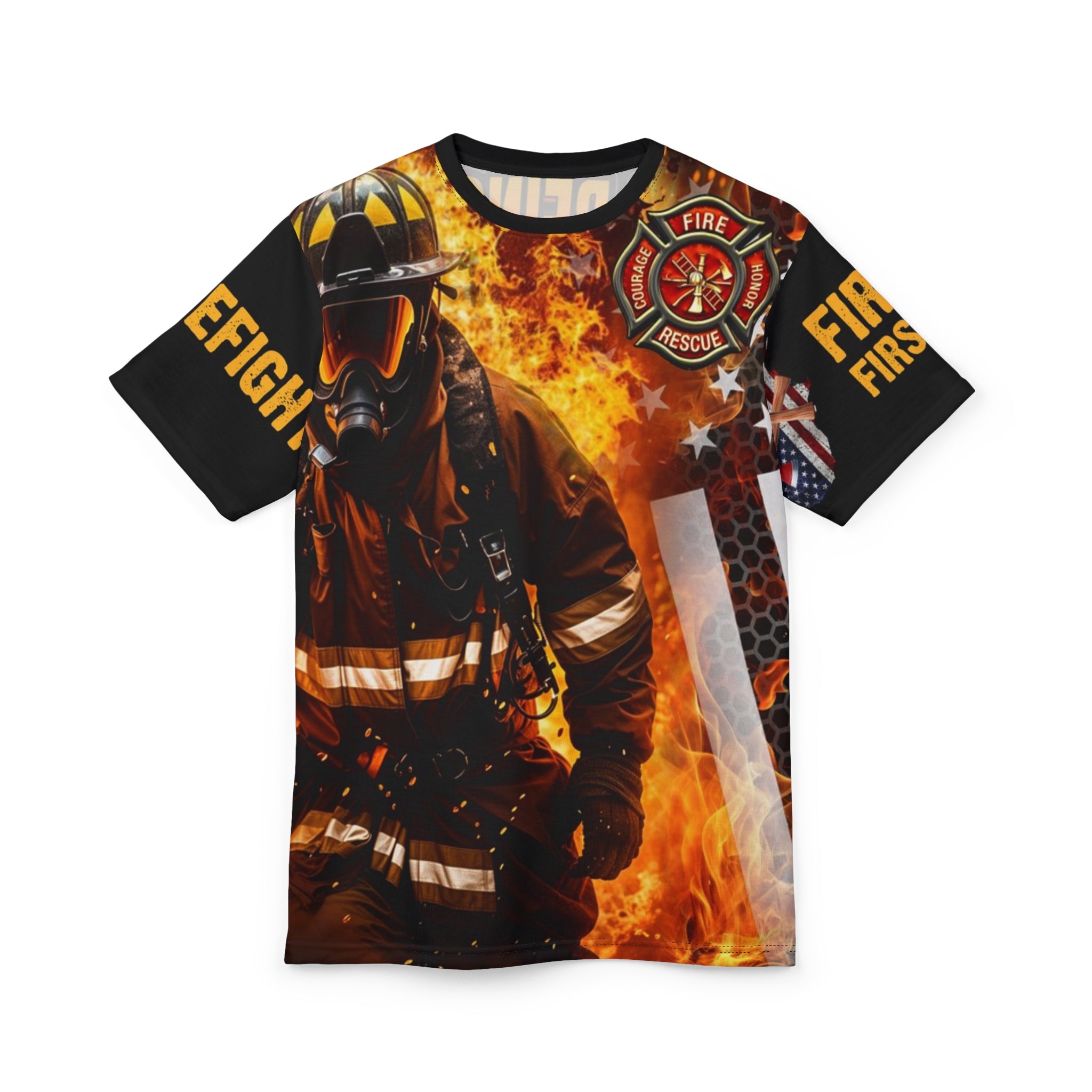 Firefighter Pride Unisex Cut & Sew Tee