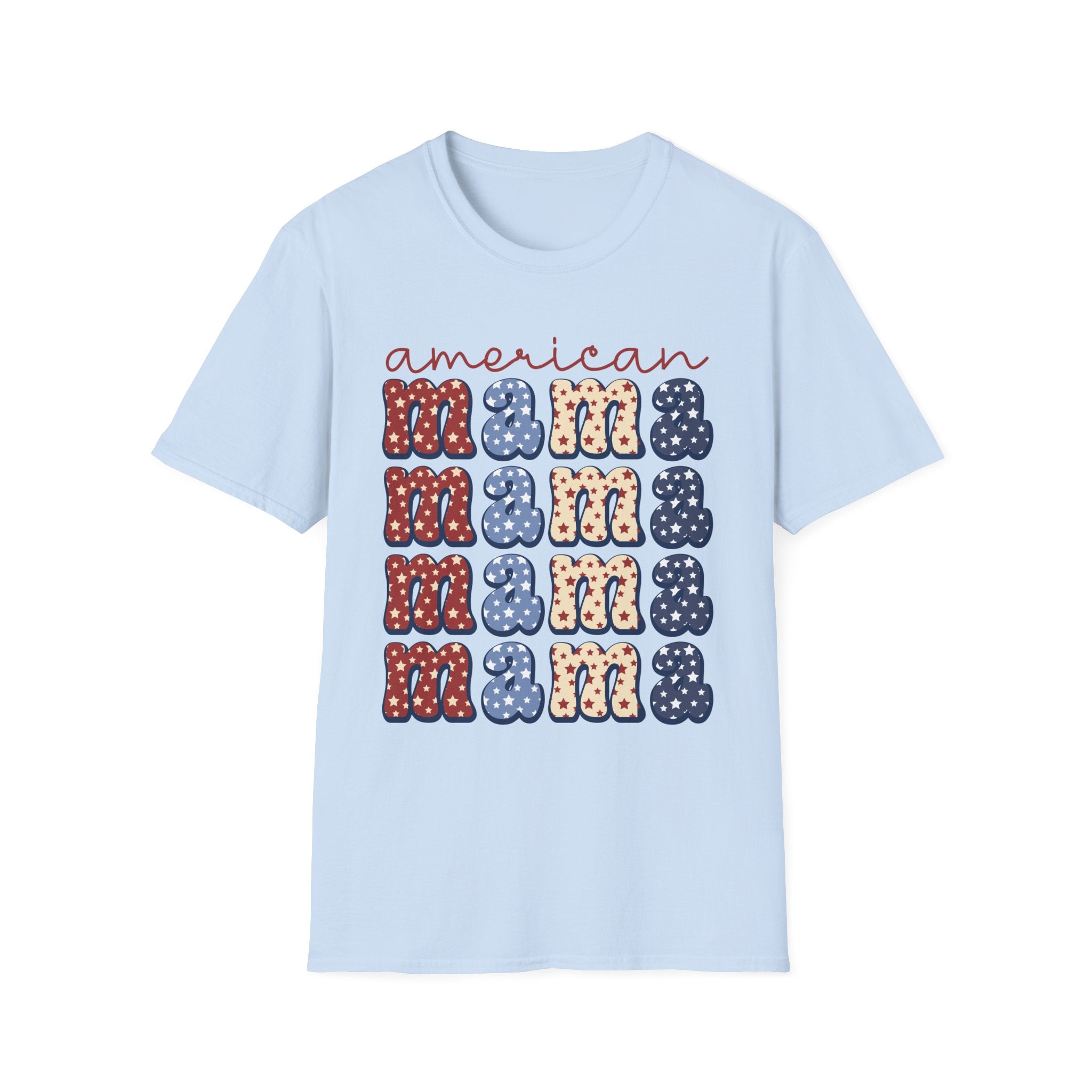 American Mama Patriotic T-Shirt, Casual Tee, Unisex T-Shirt