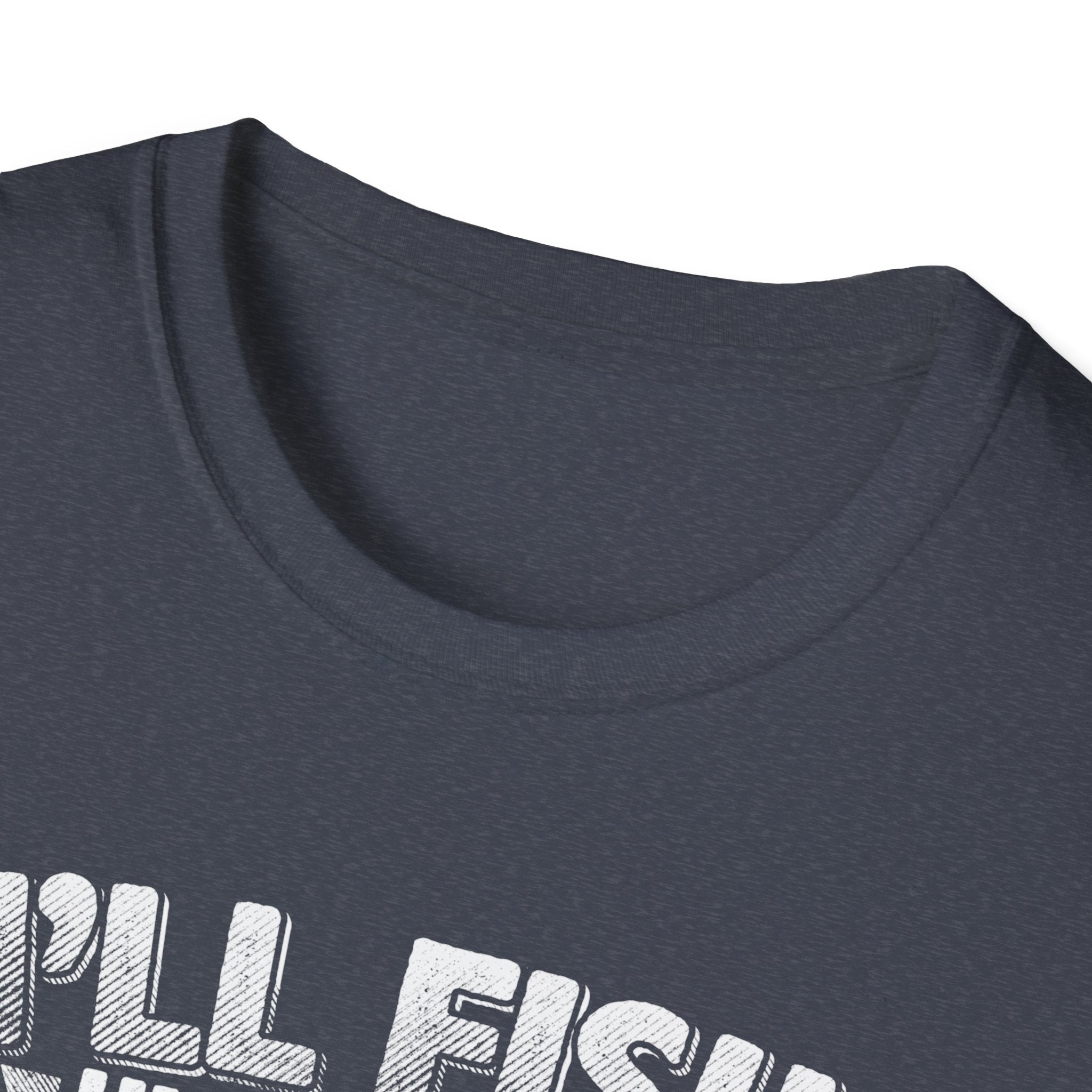 Unisex Fishing Humor T-Shirt - "I'll Fish Until Hell Freezes Over"