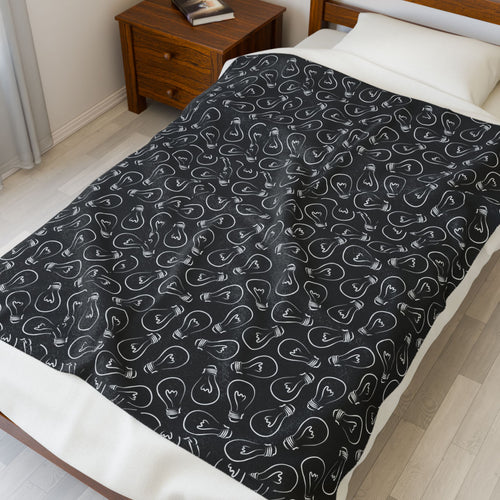 Cozy Velveteen Plush Blanket for Electrician, Soft Throw for Relaxation, Perfect Gift for Birthdays & Holidays
