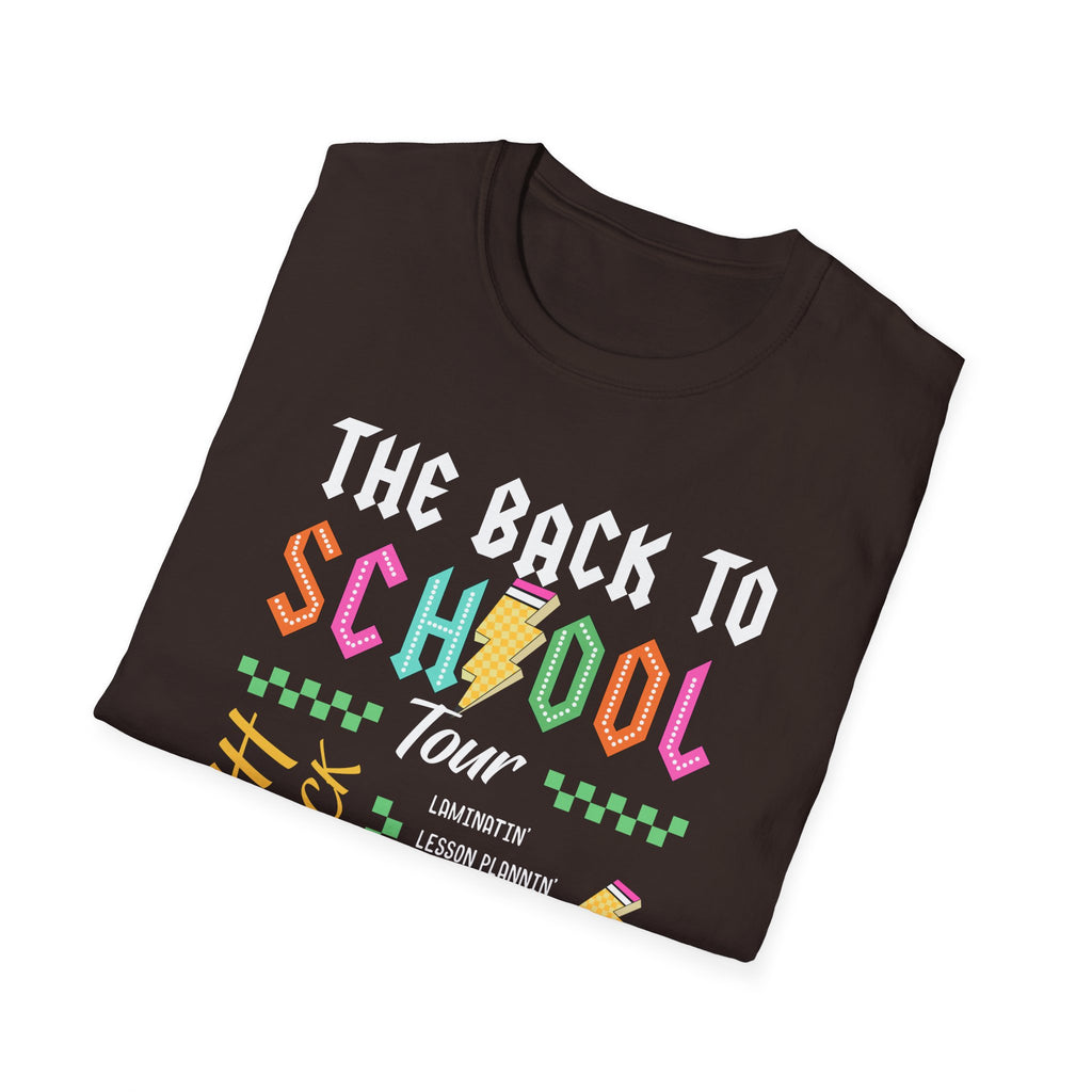 Back to School Tour Unisex T-Shirt, Funny School Tee, Student Gift Shirt, Summer Break Tops, Casual School Wear