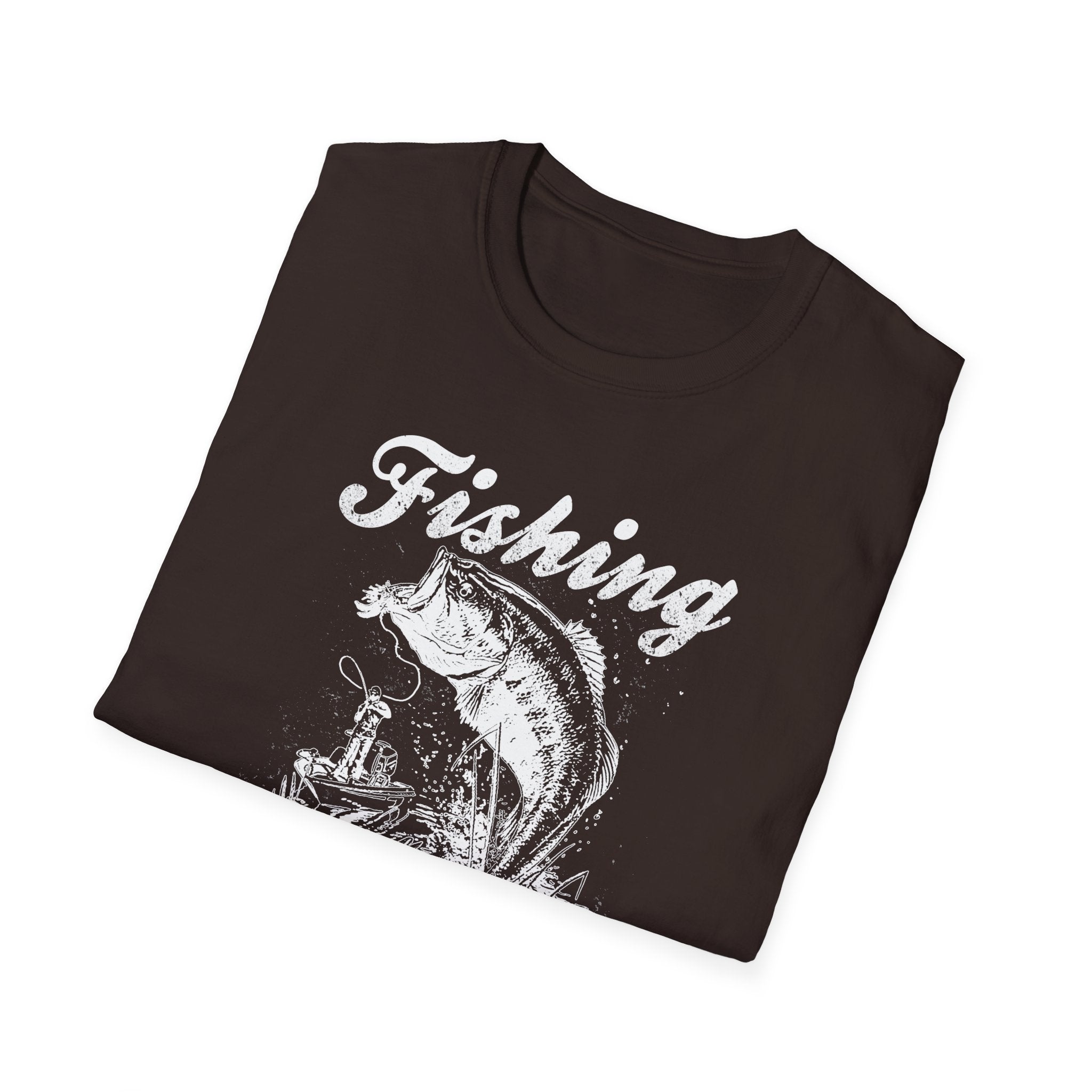 Fishing Is My Cardio Unisex Softstyle T-Shirt - Perfect for Anglers