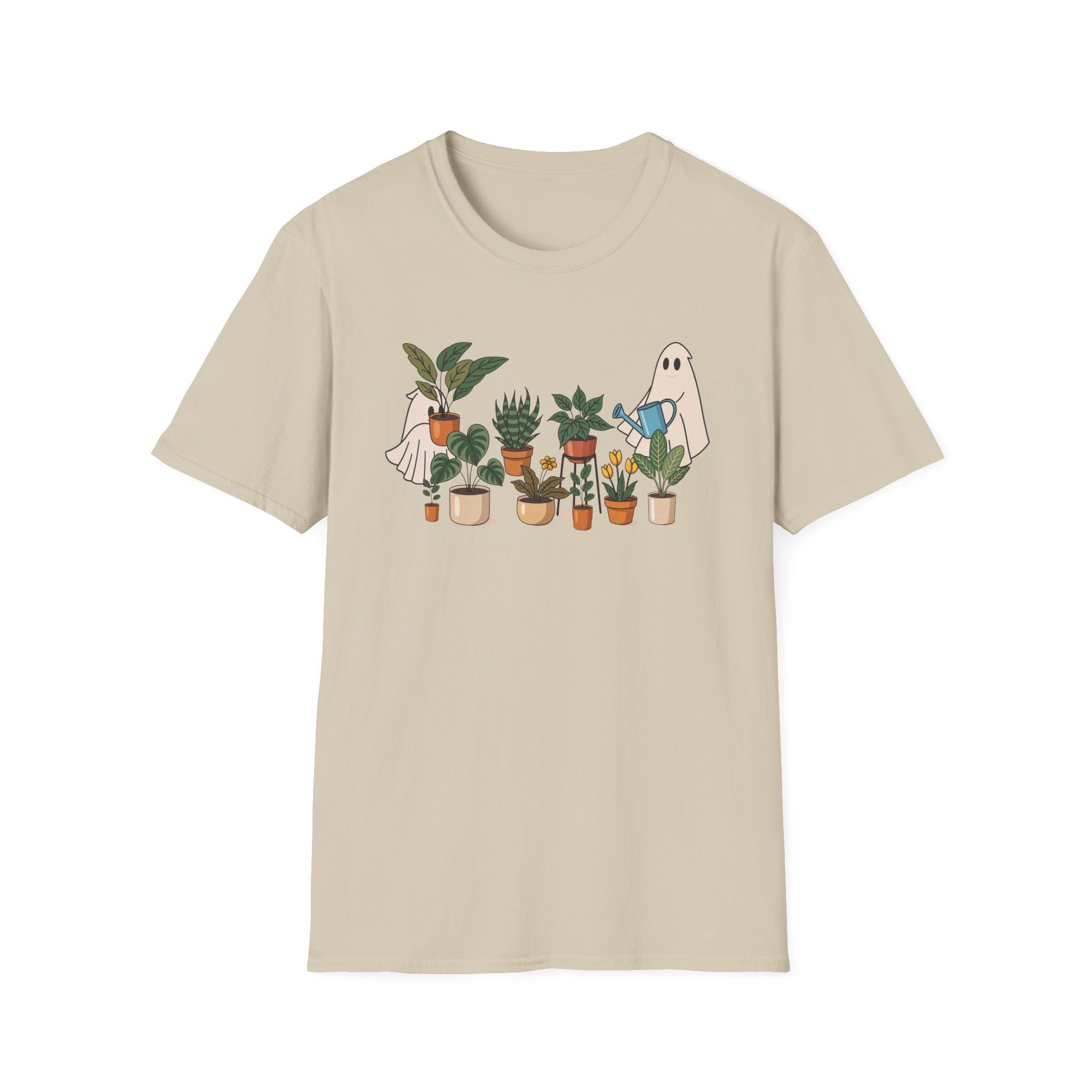 Cute Plant Ghost Unisex T-Shirt, Gardening Gift, Plant Lover Tee