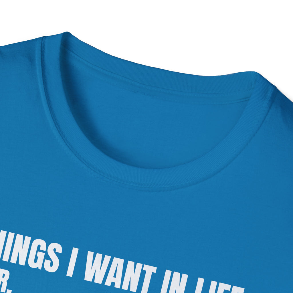 Hunting Life Unisex Softstyle T-Shirt - 8 Things I Want in Life Design