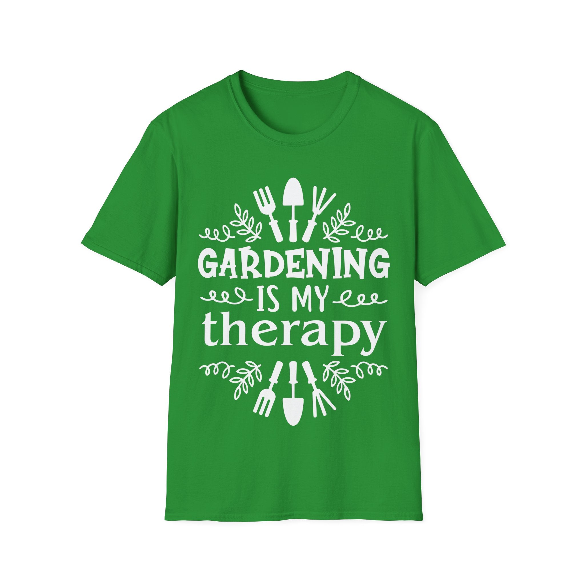 Gardening Is My Therapy Unisex Softstyle T-Shirt - Perfect Gift for Garden Lovers