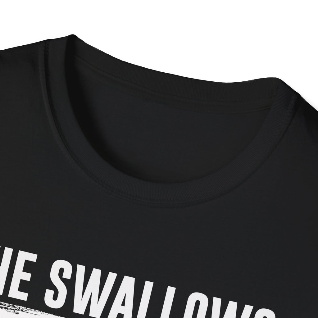 Funny Fishing T-Shirt - "She Swallows Every Time" Unisex Softstyle Tee