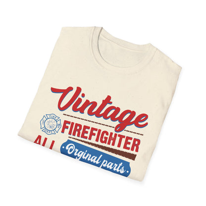 Vintage Firefighter Unisex T-Shirt - Original Parts Aged to Excellence