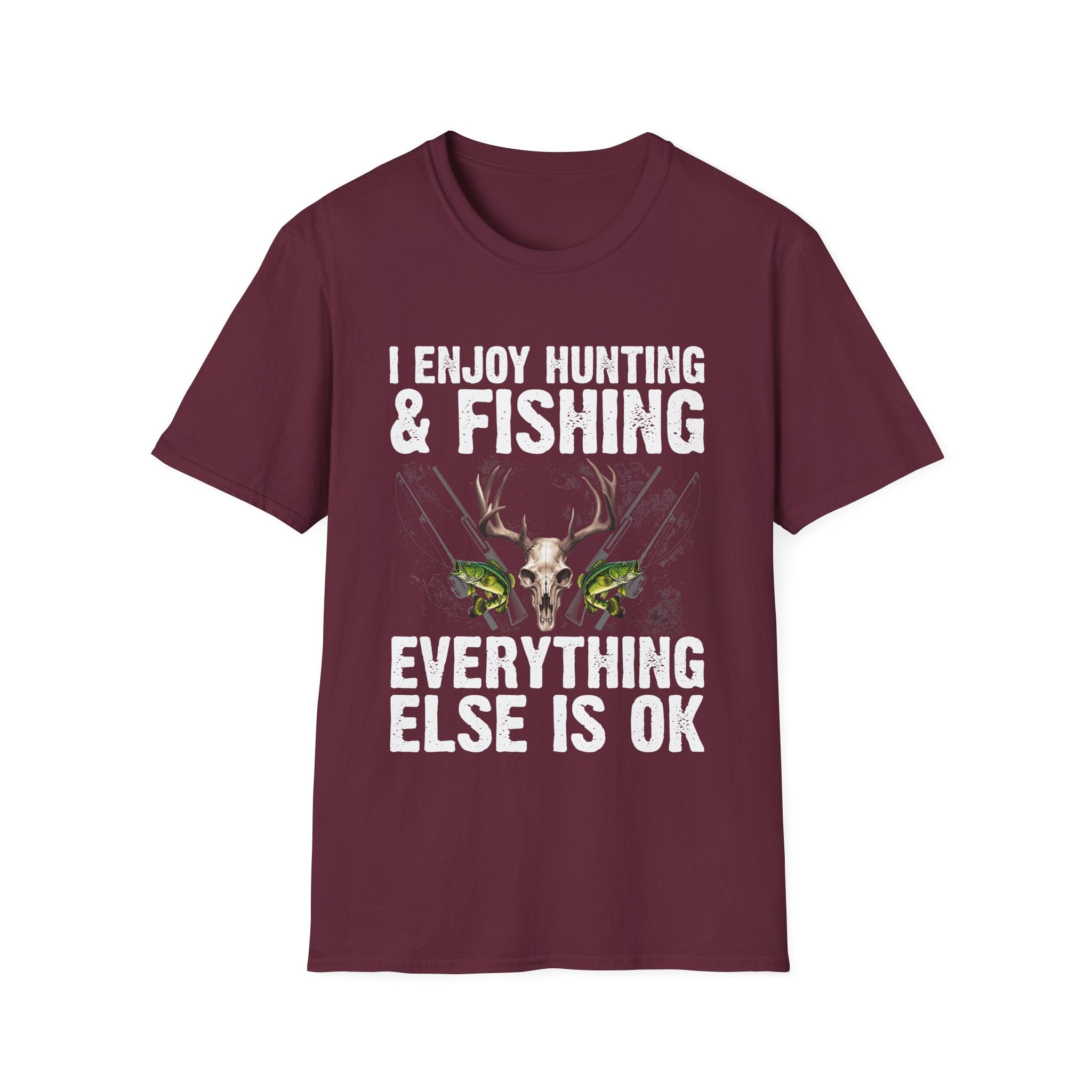 Hunting & Fishing Graphic T-Shirt - Perfect for Outdoor Enthusiasts