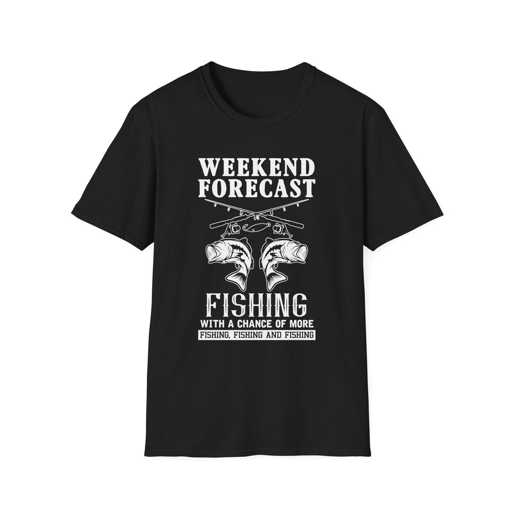 Fishing Weekend Forecast Unisex Softstyle T-Shirt