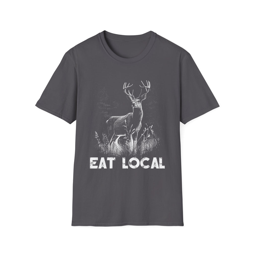 Eat Local Unisex Softstyle T-Shirt - Eco-Friendly Wildlife Tee