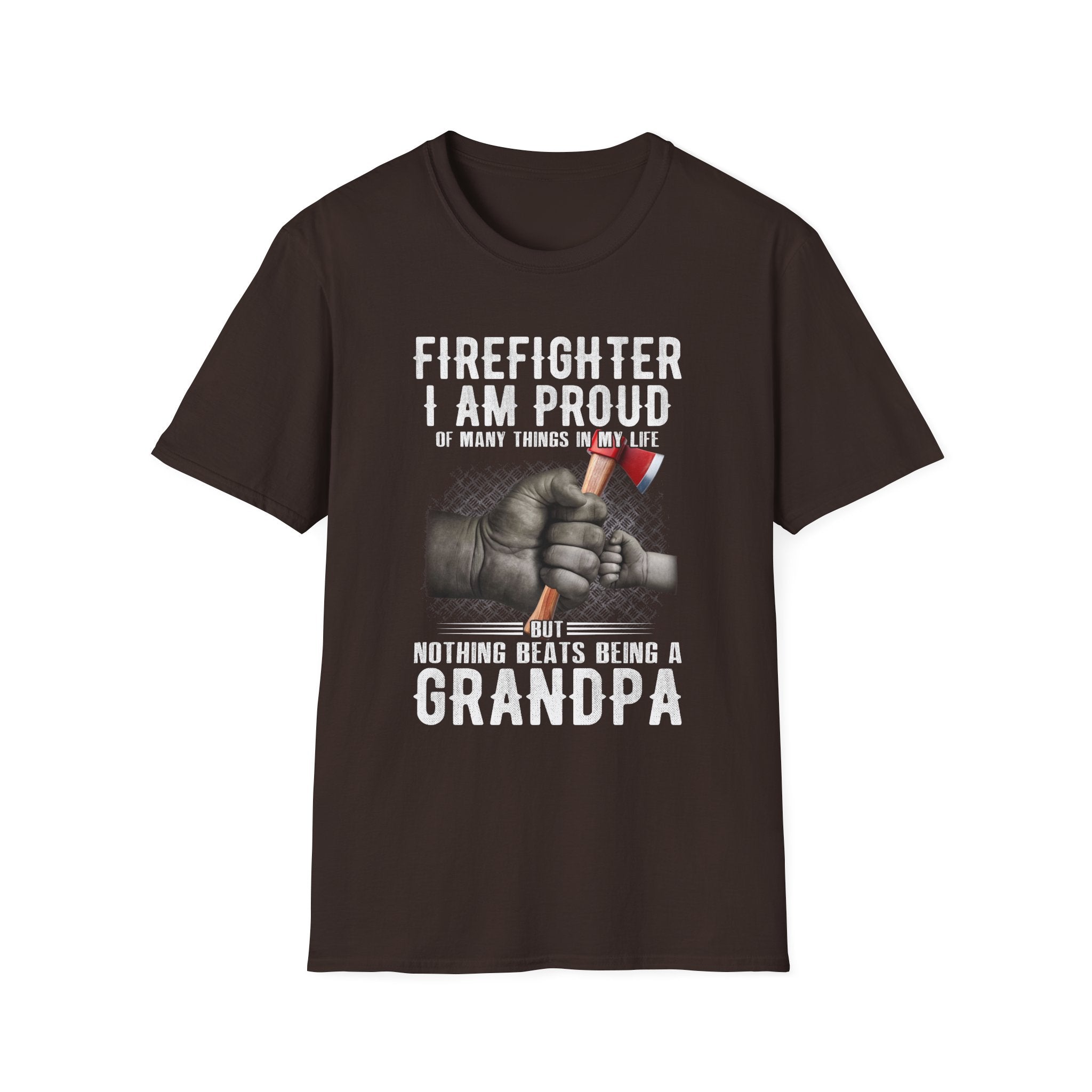 Proud Firefighter Grandpa T-Shirt | Perfect Gift for Grandpas | Casual Comfort,,,..