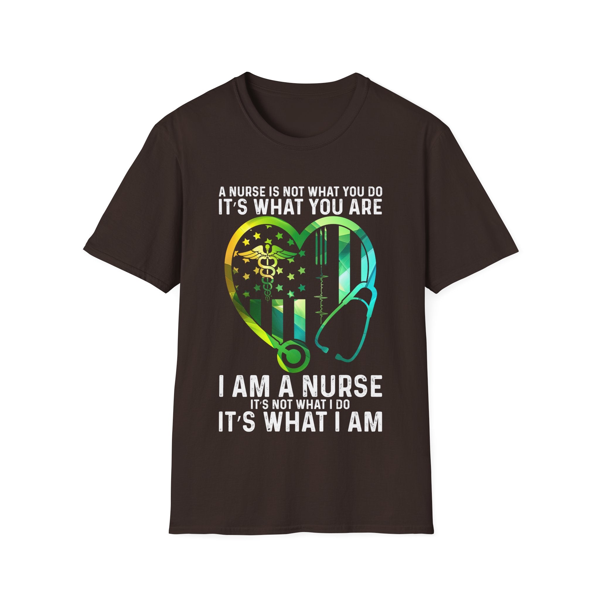 Nurse Pride Heart T-Shirt - It's What I Am - Unisex Softstyle Tee