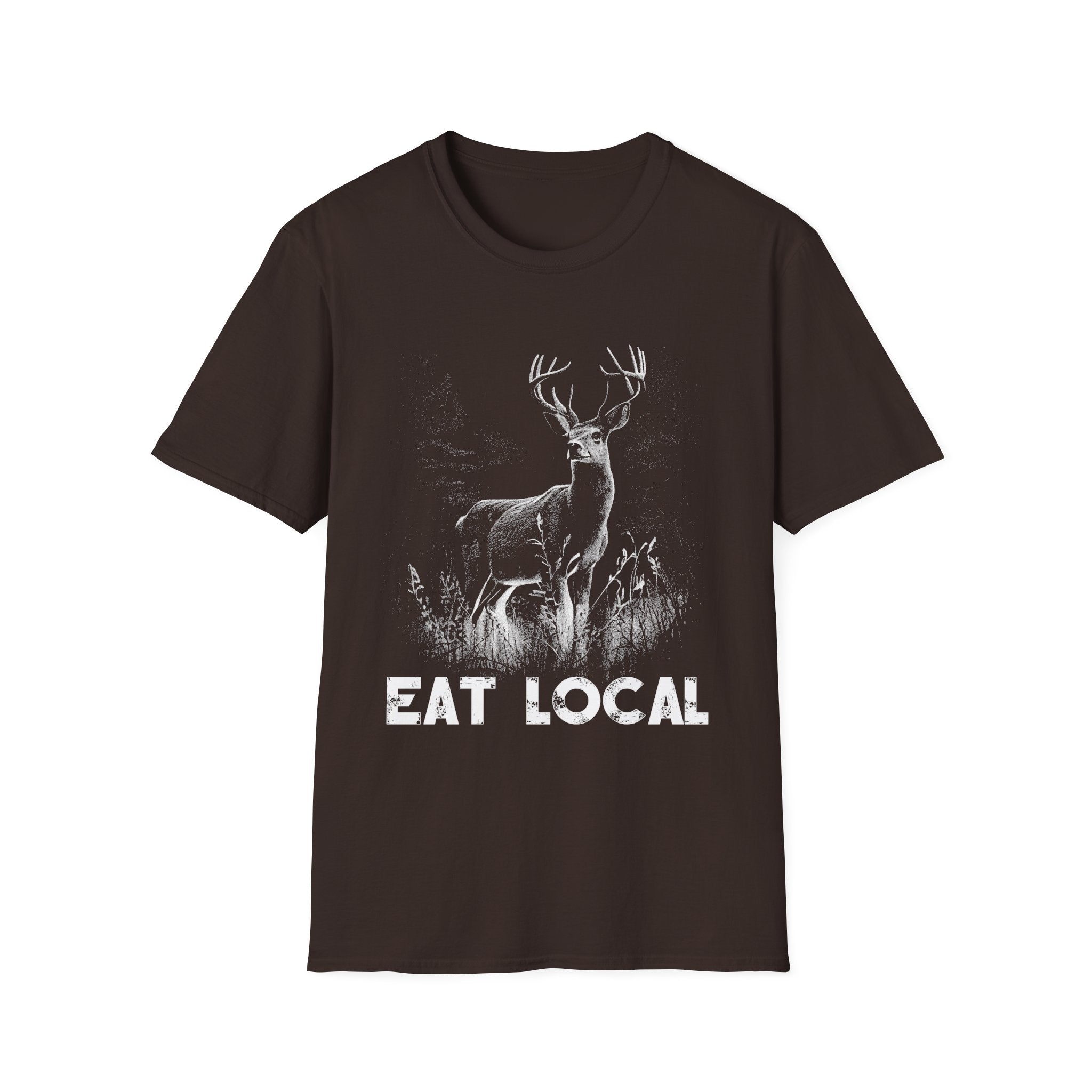 Eat Local Unisex Softstyle T-Shirt - Eco-Friendly Wildlife Tee