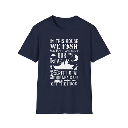 Fishing Love Unisex Softstyle T-Shirt - Perfect Gift for Fishermen