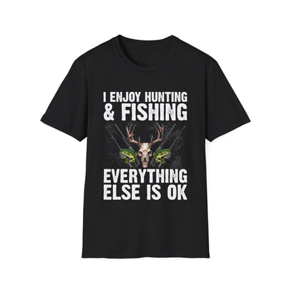 Hunting & Fishing Graphic T-Shirt - Perfect for Outdoor Enthusiasts