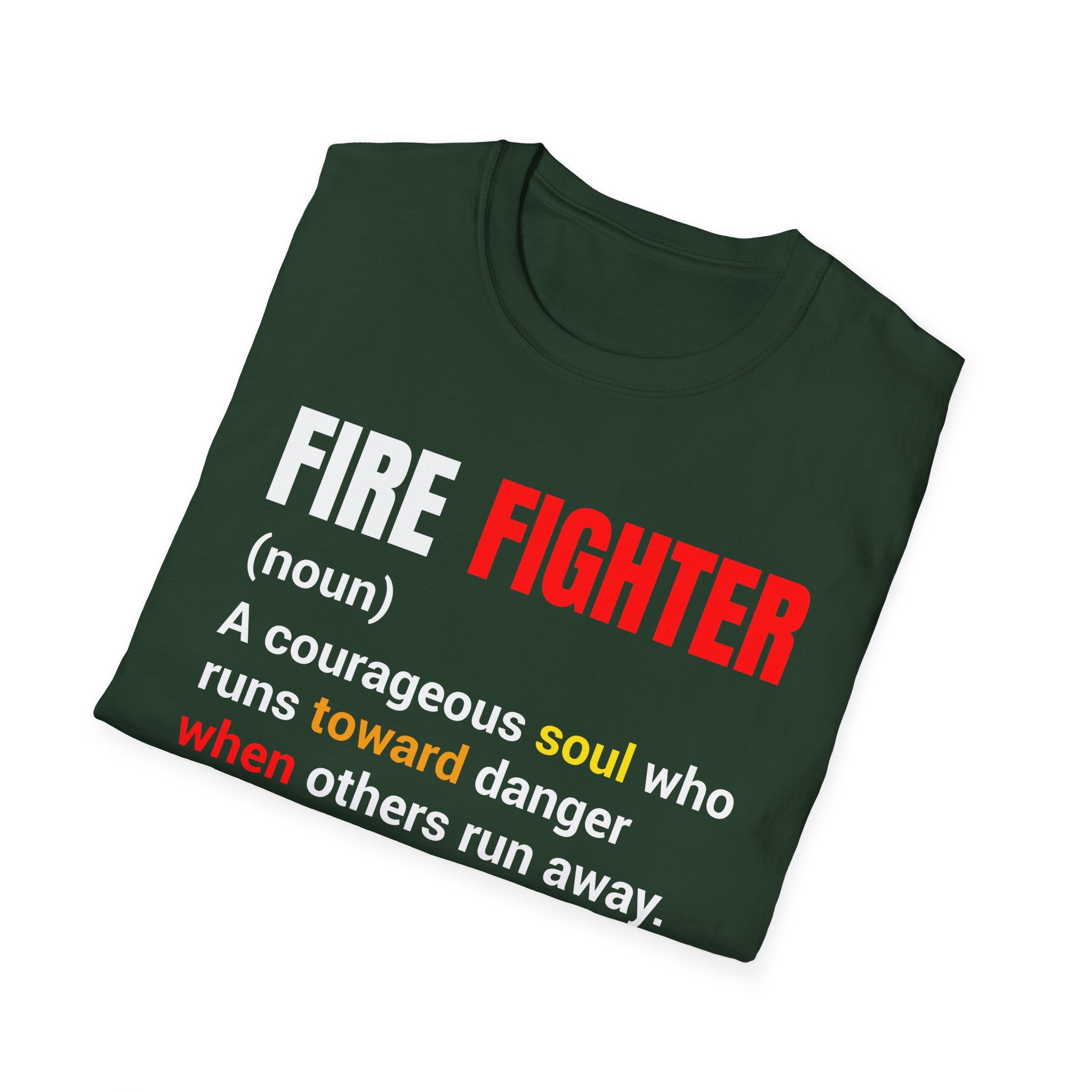 Courageous Soul T-Shirt, Firefighter Gift, First Responder Tee, Inspirational Graphic Tee, Unisex Shirt ,,,..