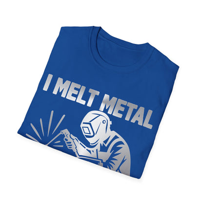 Welding Superpower T-Shirt | I Melt Metal | Unisex Softstyle Tee for Metalworkers & Craftsmen