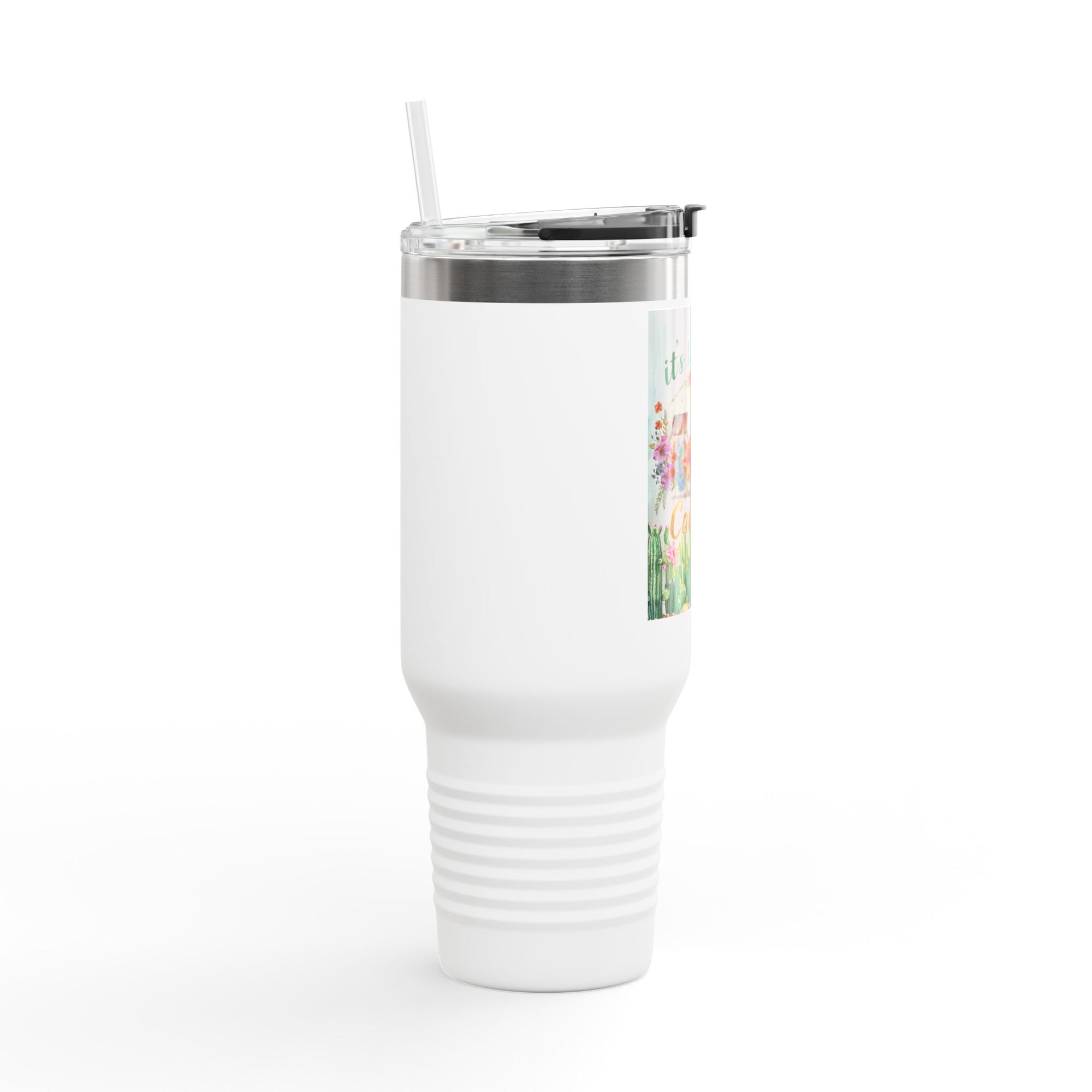 Camping Insulated Travel Mug - 40oz, Perfect for Outdoor Adventures, Hiking, Road Trips, Gifts for Campers, Summer Fun