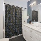 Unique Gift for Electrician Bright Idea Shower Curtain, Modern Bathroom Decor, Light Bulb Pattern, Fun Home Accent
