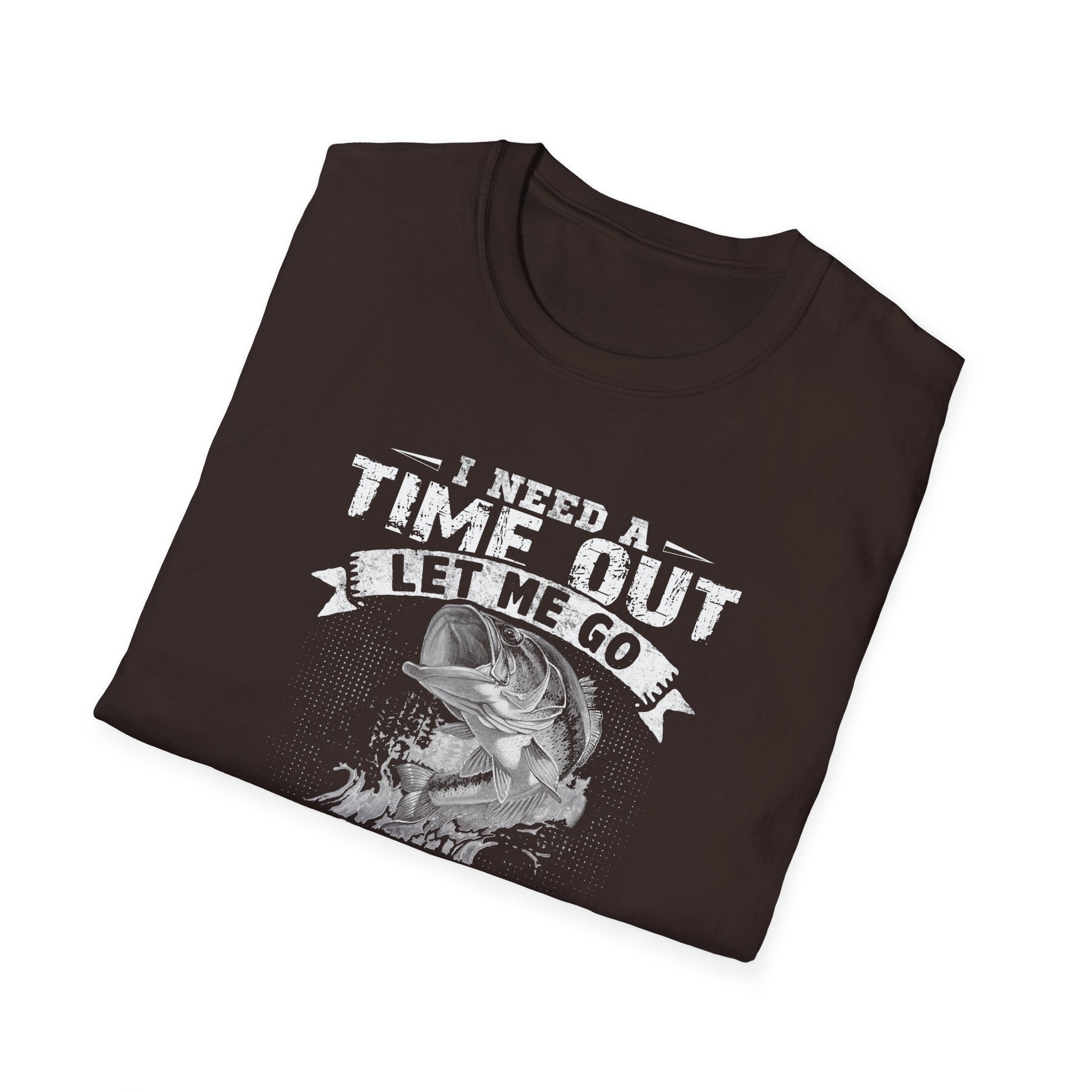 Funny Fishing T-Shirt – "I Need a Time Out, Let Me Go Fishing"