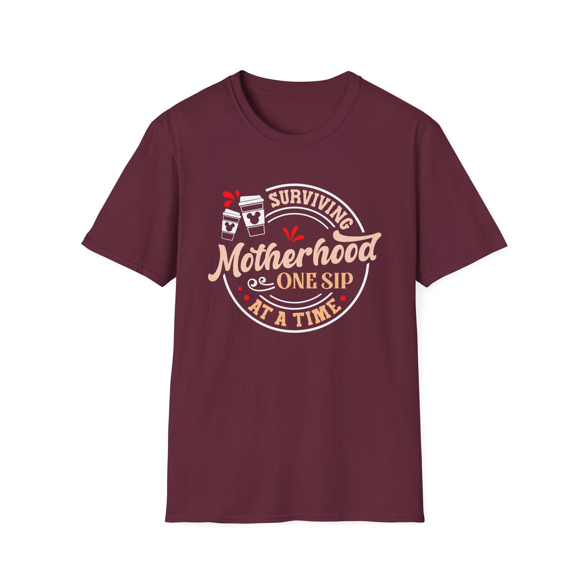 Surviving Motherhood One Sip at a Time Coffee T-Shirt