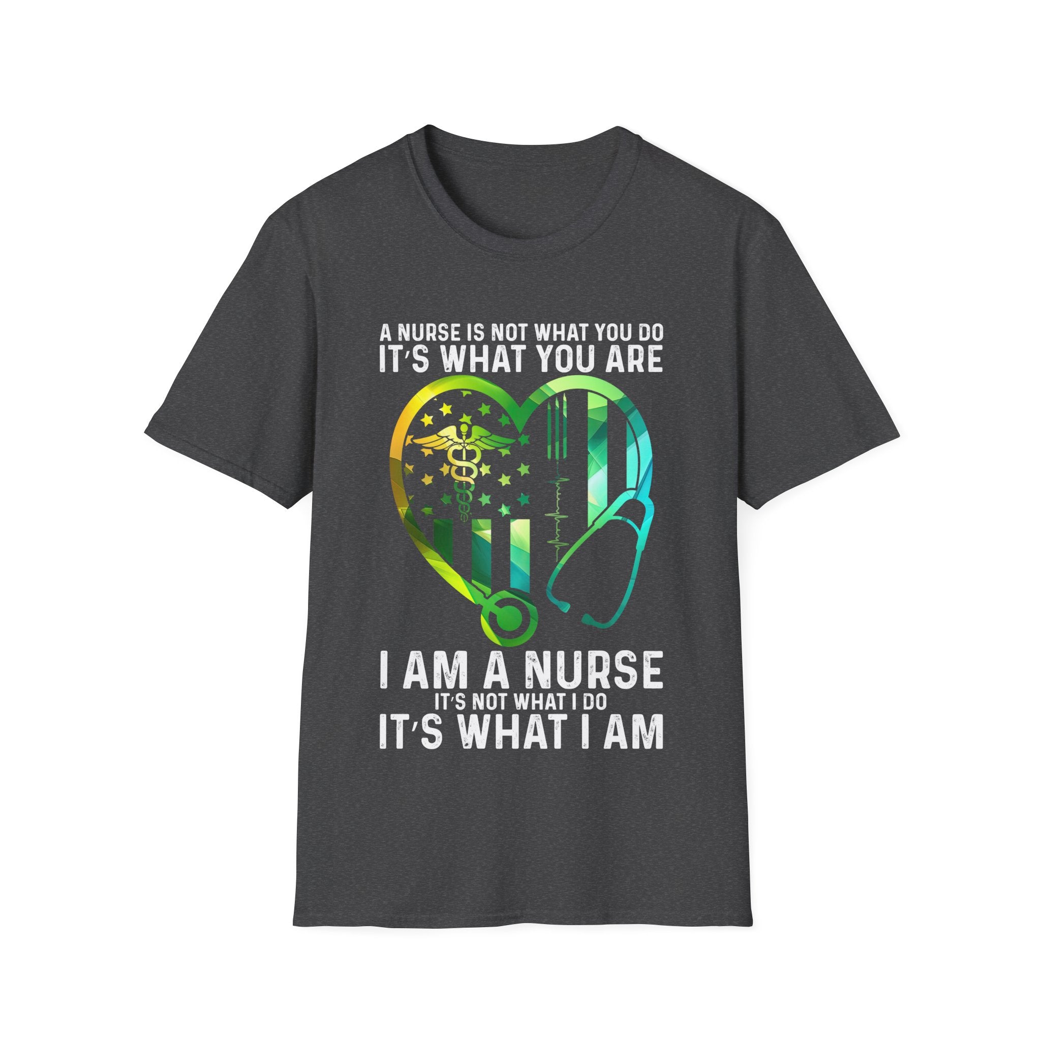 Nurse Pride Heart T-Shirt - It's What I Am - Unisex Softstyle Tee