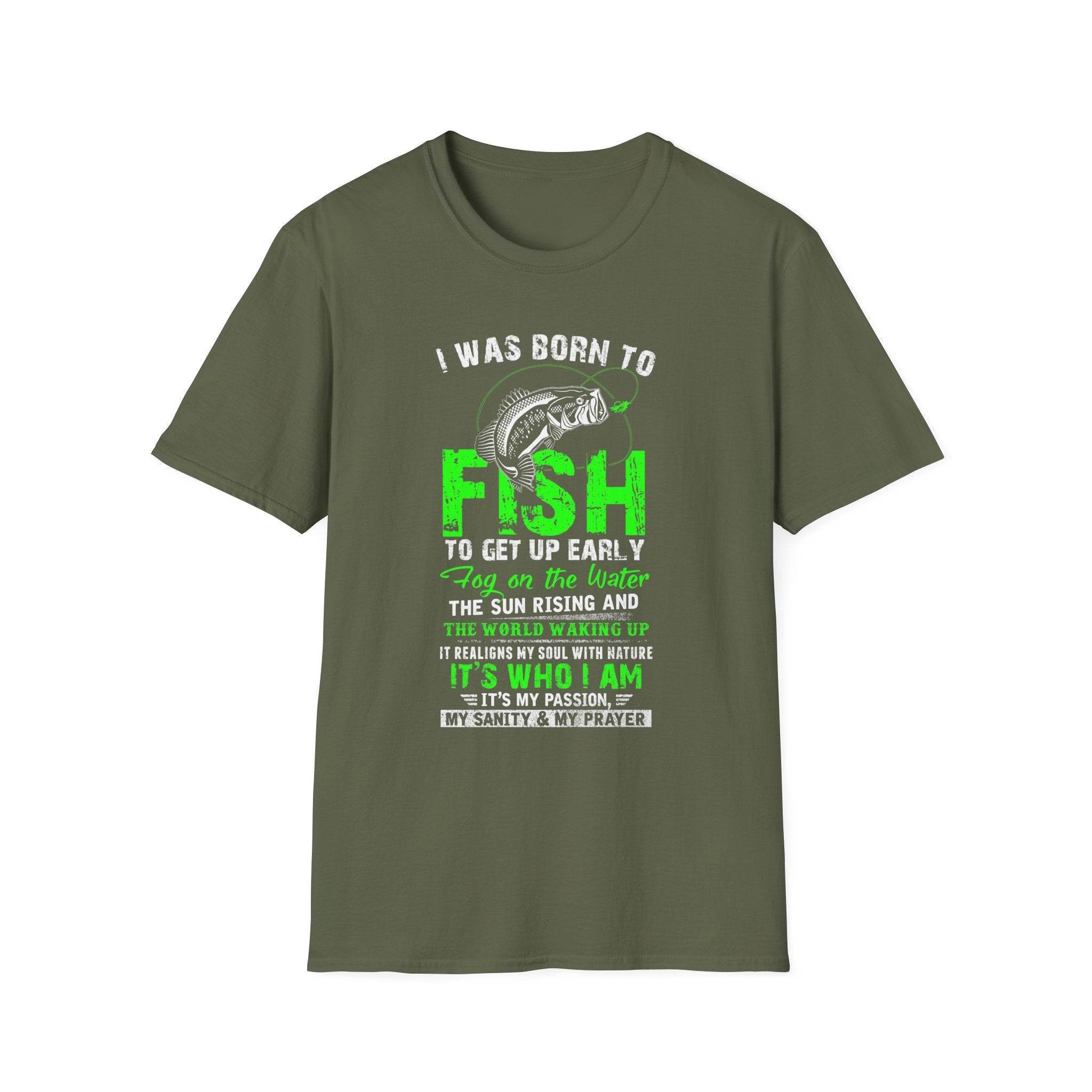 Fishing Passion Unisex Softstyle T-Shirt - Perfect for Nature Lovers