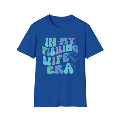 Fishing Wife Era Unisex Softstyle T-Shirt - Fun Graphic Tee for Fishing Lovers