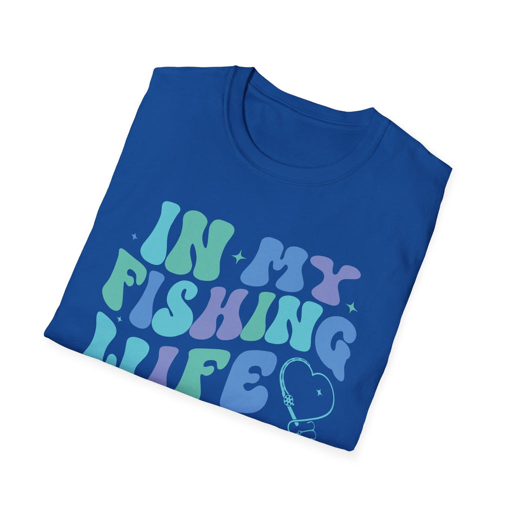 Fishing Wife Era Unisex Softstyle T-Shirt - Fun Graphic Tee for Fishing Lovers