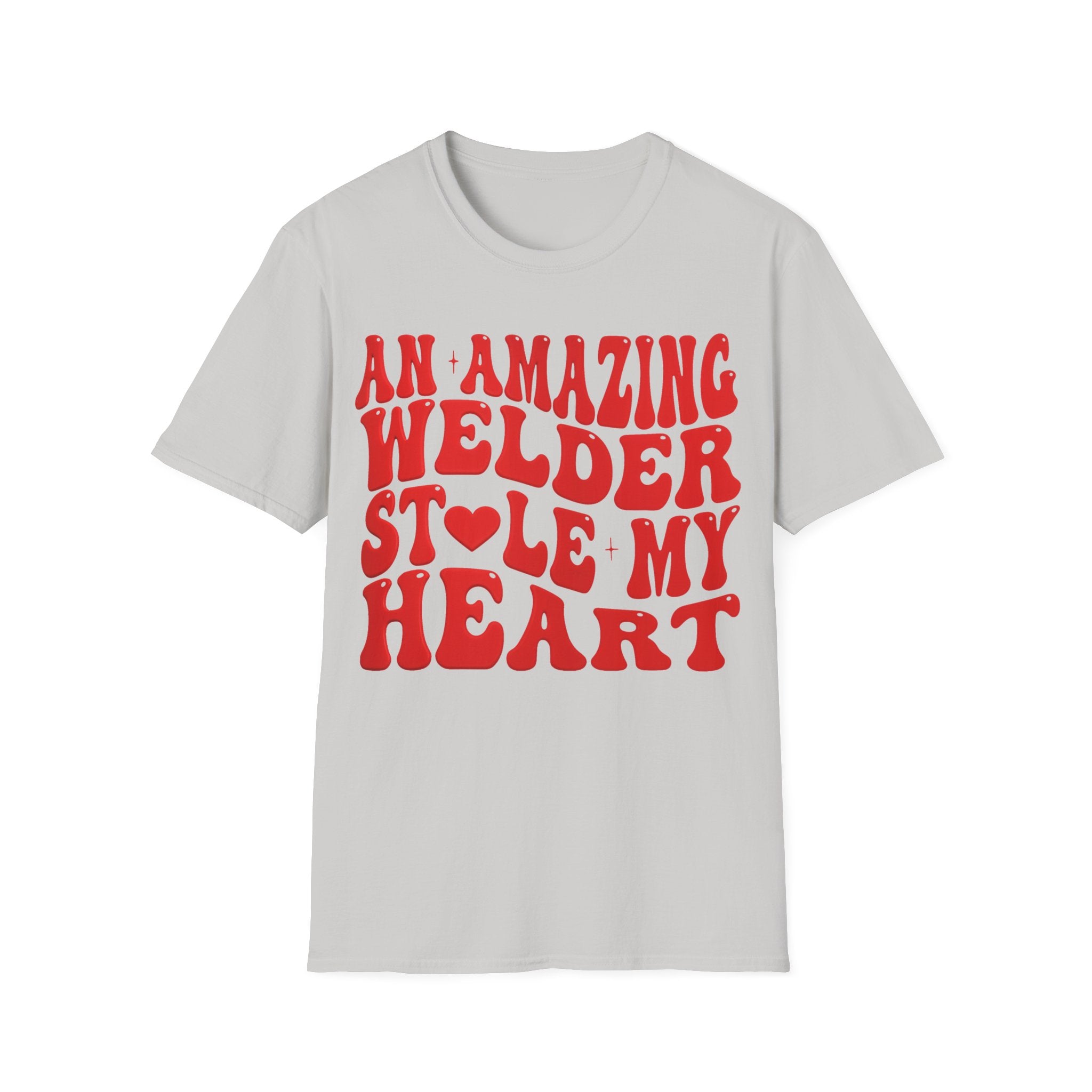 Amazing Welder Heart Unisex Softstyle T-Shirt