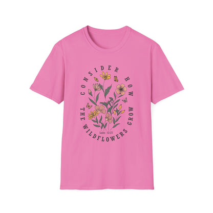 Floral Inspirational Family T-Shirt, Unisex Graphic Tee, Motivational Quote Shirt, Casual Floral Top, Perfect Gift for Nature Lovers